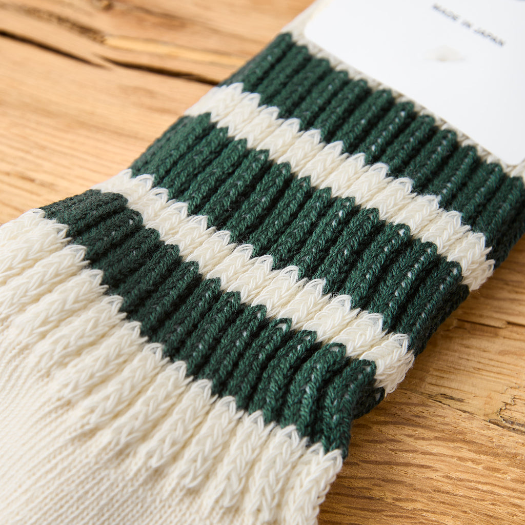 rototo | r1255 coarse ribbed old school crew socks - d.green - Bild 3
