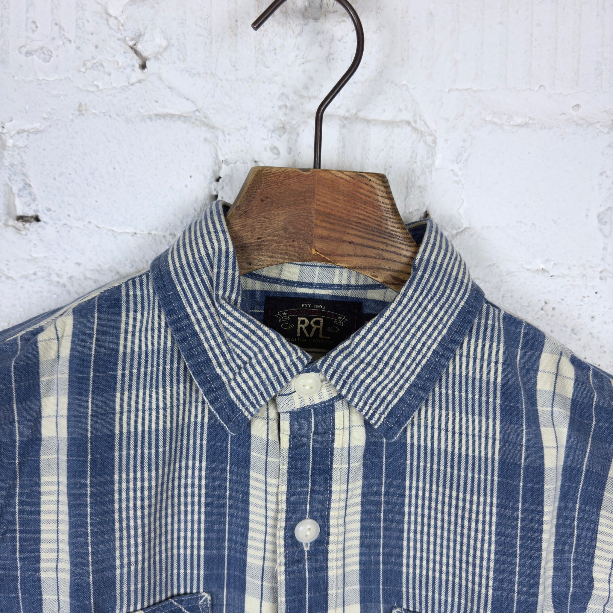 rrl | indigo plaid cotton-linen workshirt – stuf|f-official rrl | indigo plaid cotton-linen workshirt – stuf|f-official