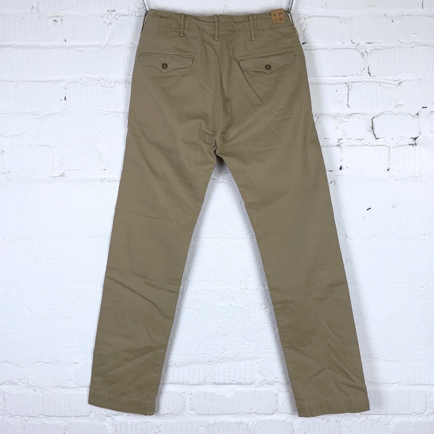 officer's chino new military khaki | rrl | made in china – stuf|f