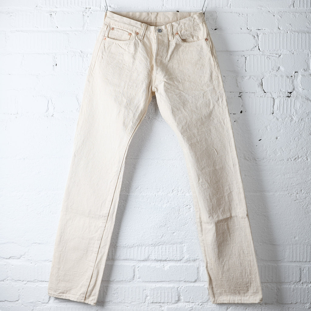 samurai | s510sc-ki "samurai cotton project" 18oz ecru selvedge denim - regular straight