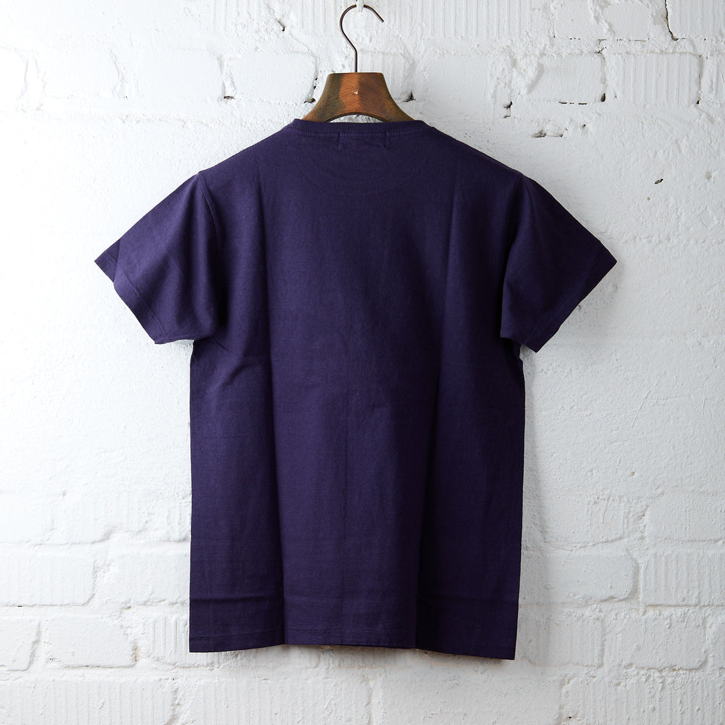 samurai x stuf|f | 1940s loopwheel crew neck tee - dk.navy - Bild 3