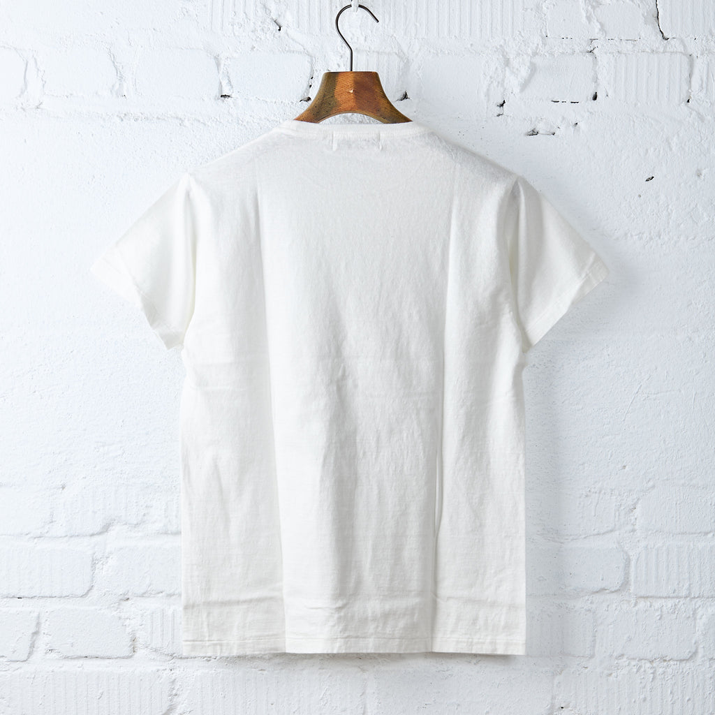 samurai x stuf|f | 1940s loopwheel crew neck tee - white - Bild 3