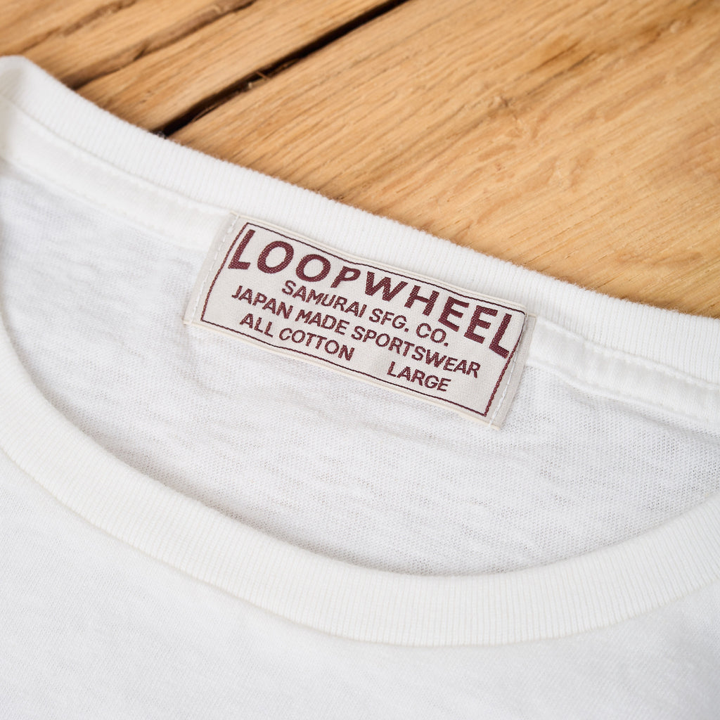 samurai x stuf|f | 1940s loopwheel crew neck tee - white - Bild 4