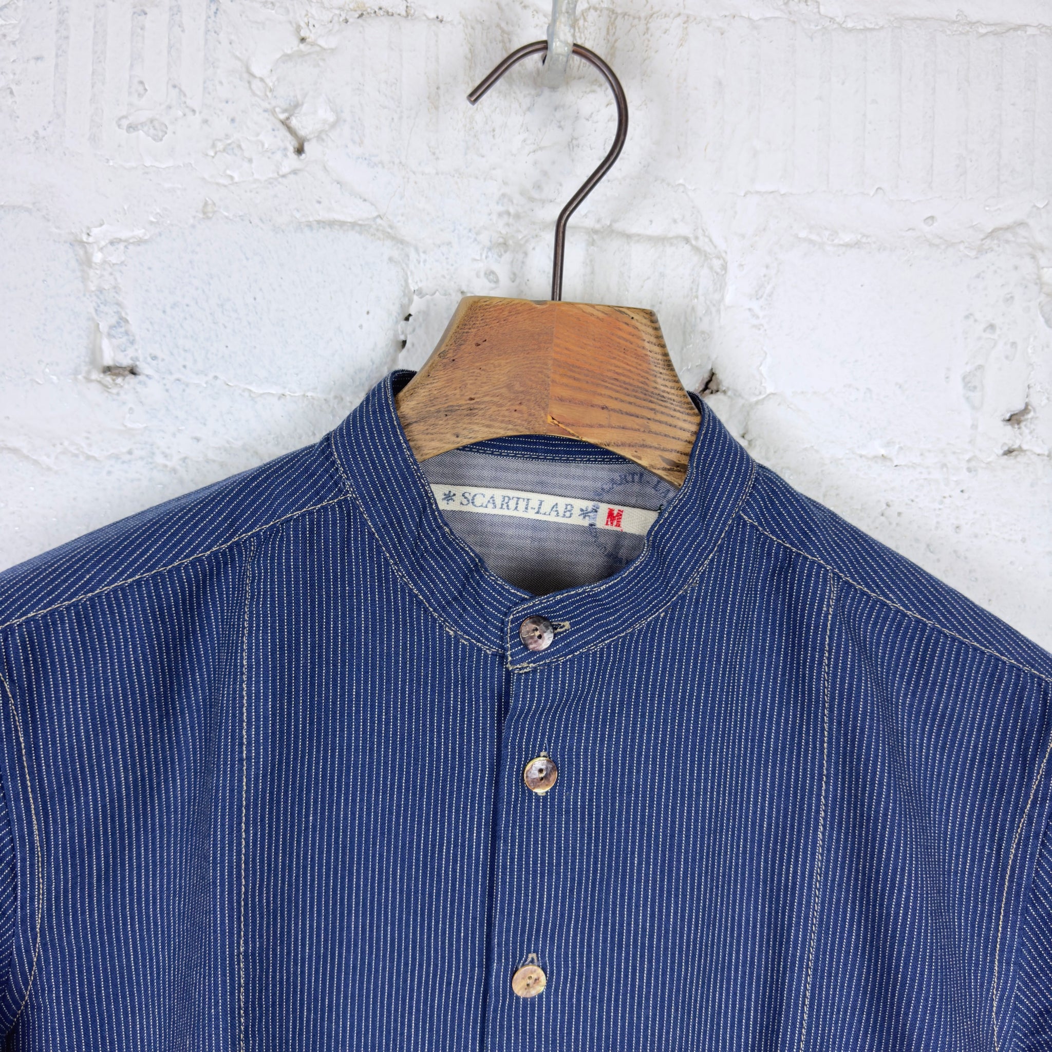 scarti lab | band collar shirt 304 sh481 – stuf|f-official