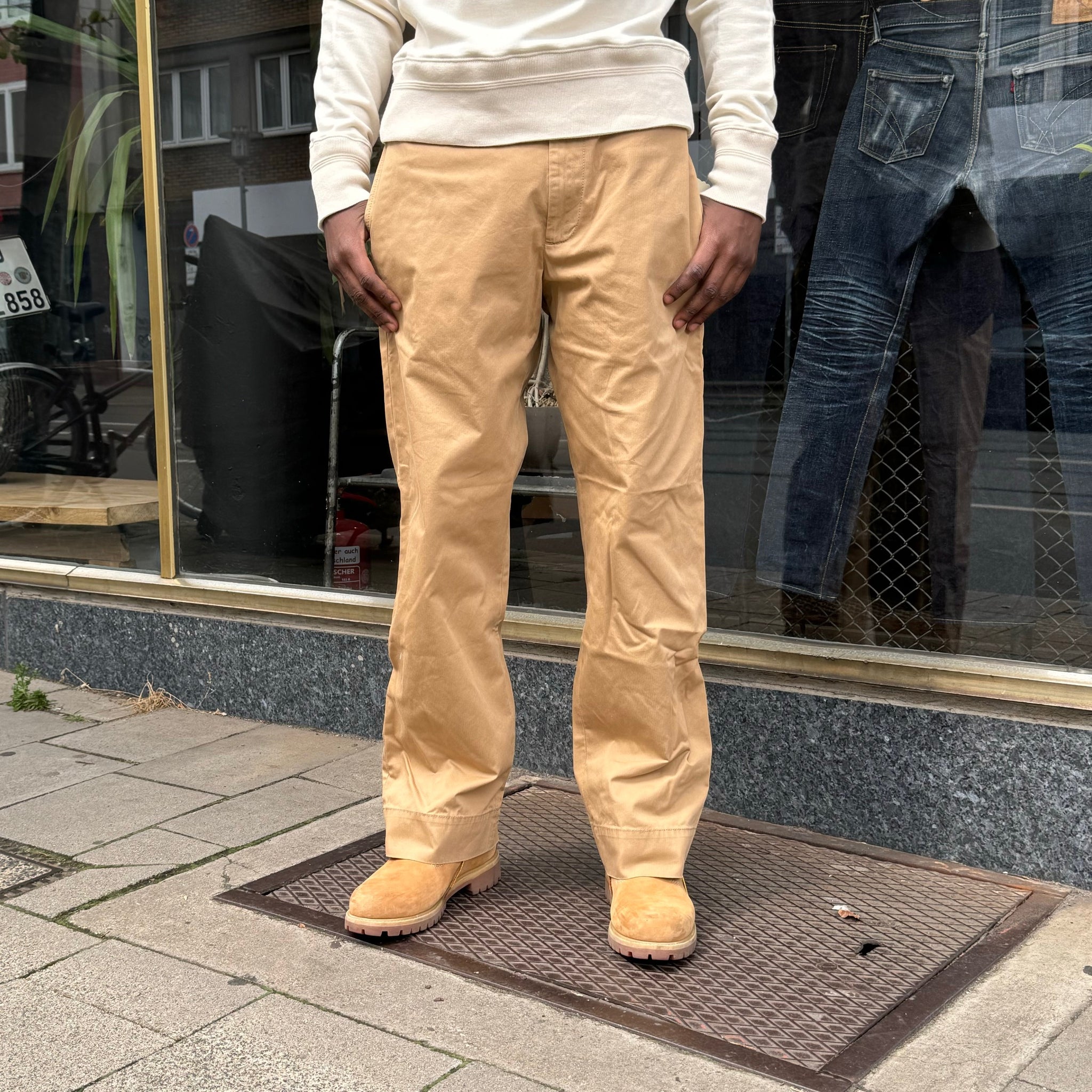 scarti lab | chino 122 sh473 khaki stone washed – stuf|f-official