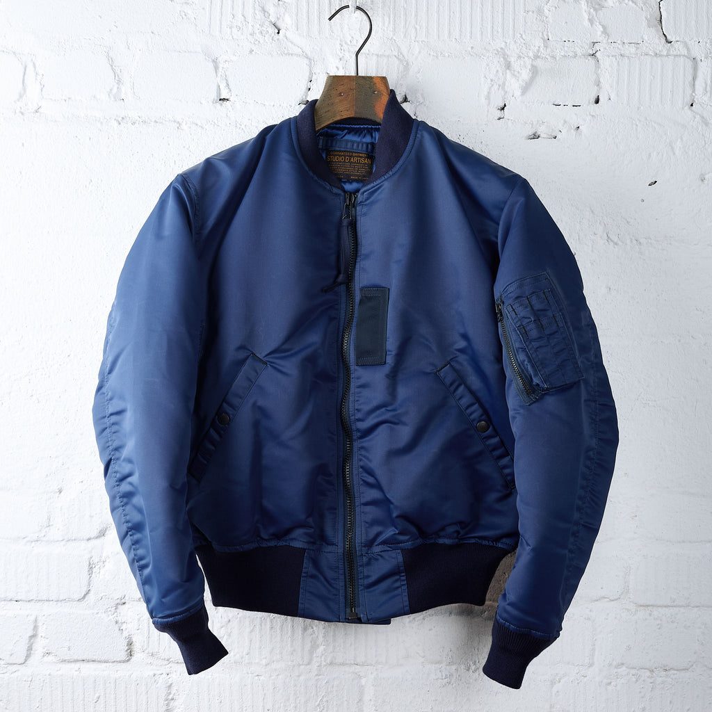 studio d'artisan | 4623 indigo ma-1 flight jacket 1