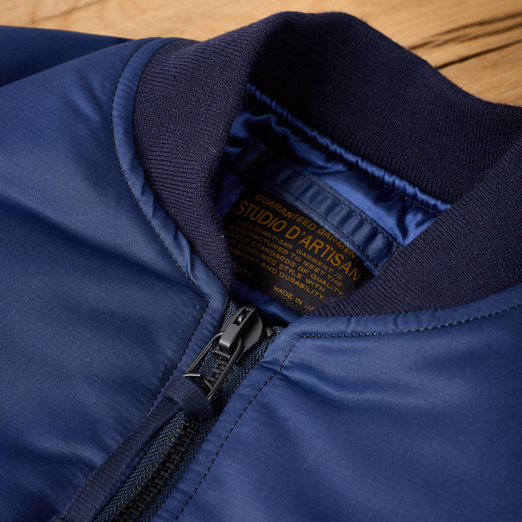 studio d'artisan | 4623 indigo ma-1 flight jacket 5