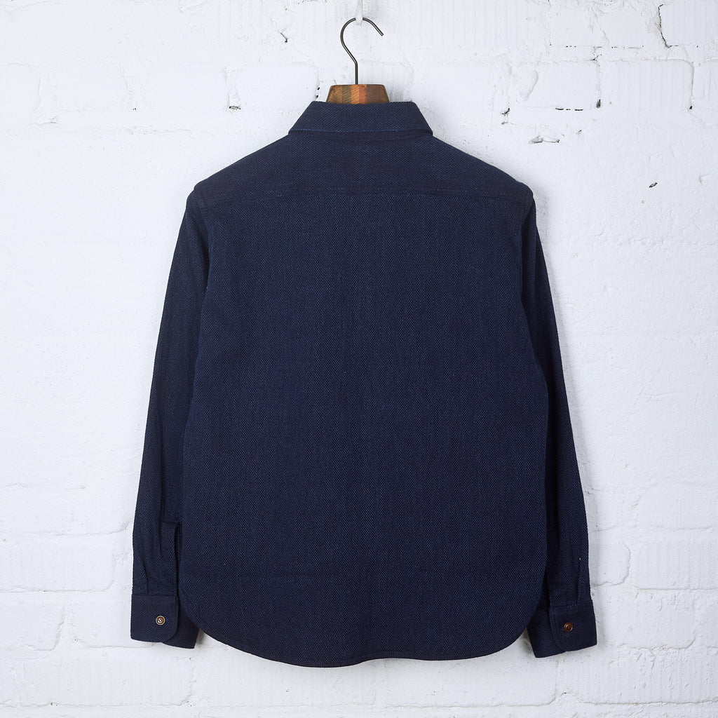 studio d'artisan | 5713 heavyweight sashiko workshirt - indigo - Bild 2