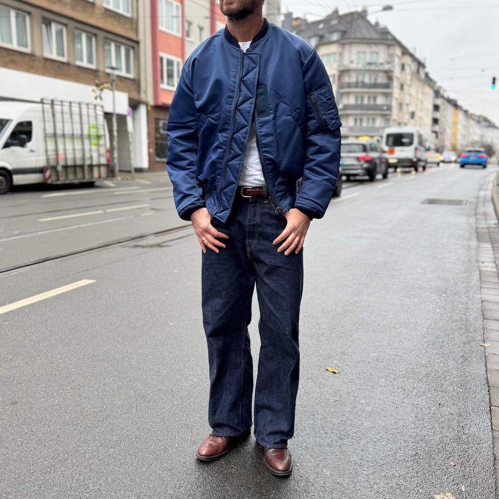 studio d'artisan | 4623 indigo ma-1 flight jacket 2