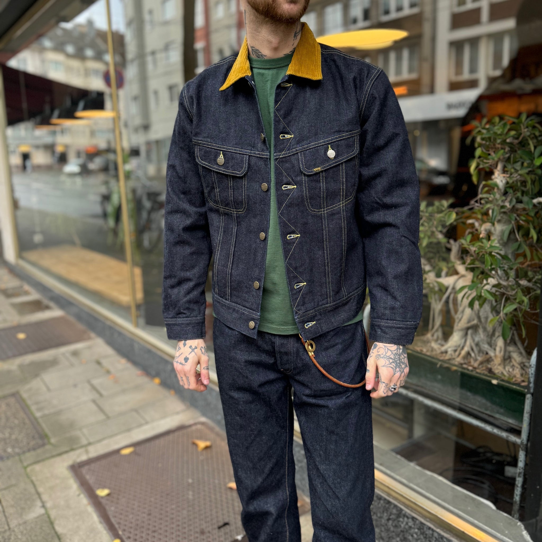 the flat head | fn-oj-d102 14.5oz denim blanket jacket – stuf|f