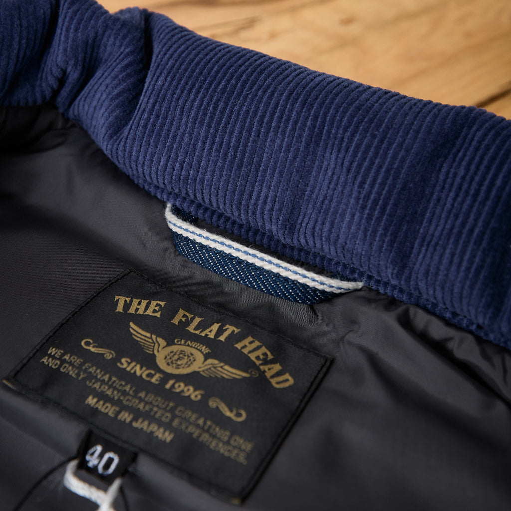 the flat head | fn-oj-dpv001 12.5oz denim puff vest - Bild 5