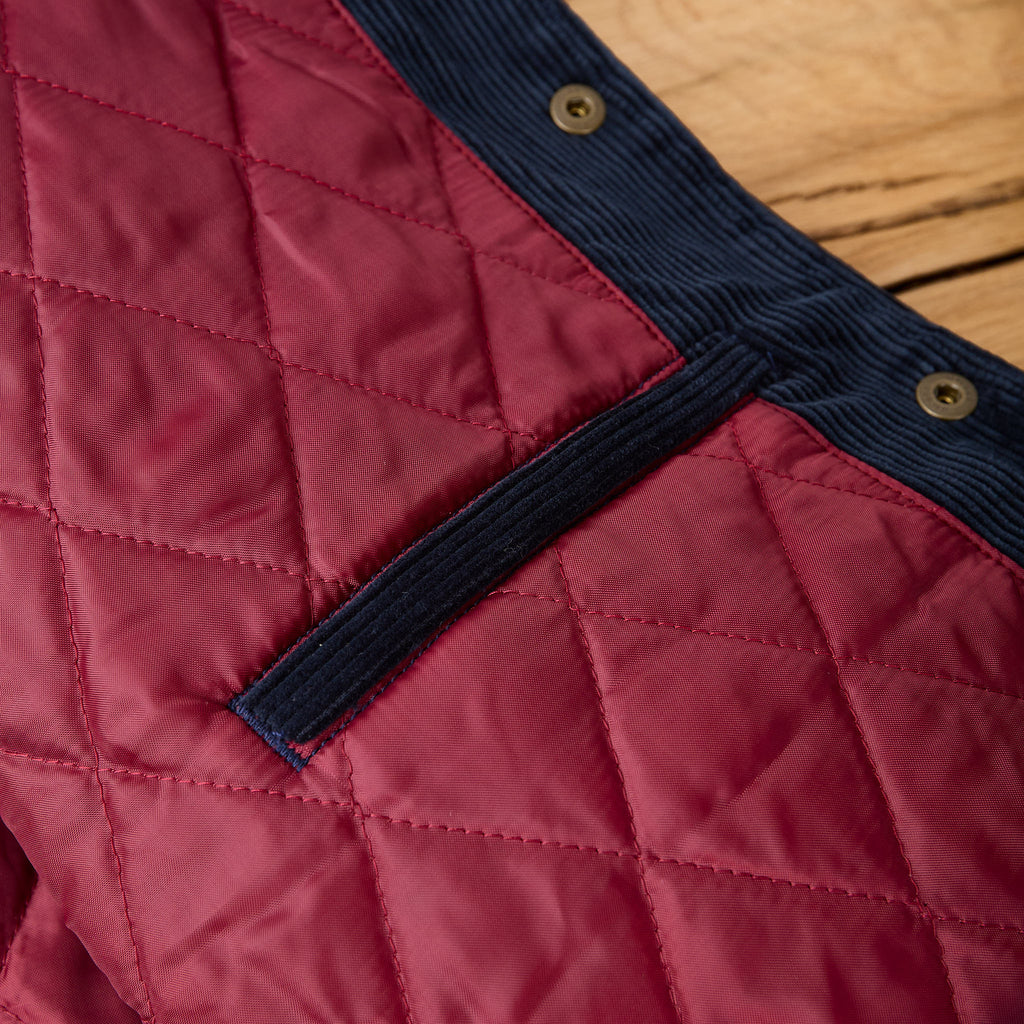 the flat head | fn-oj-v003 corduroy varsity jacket - navy - Bild 6