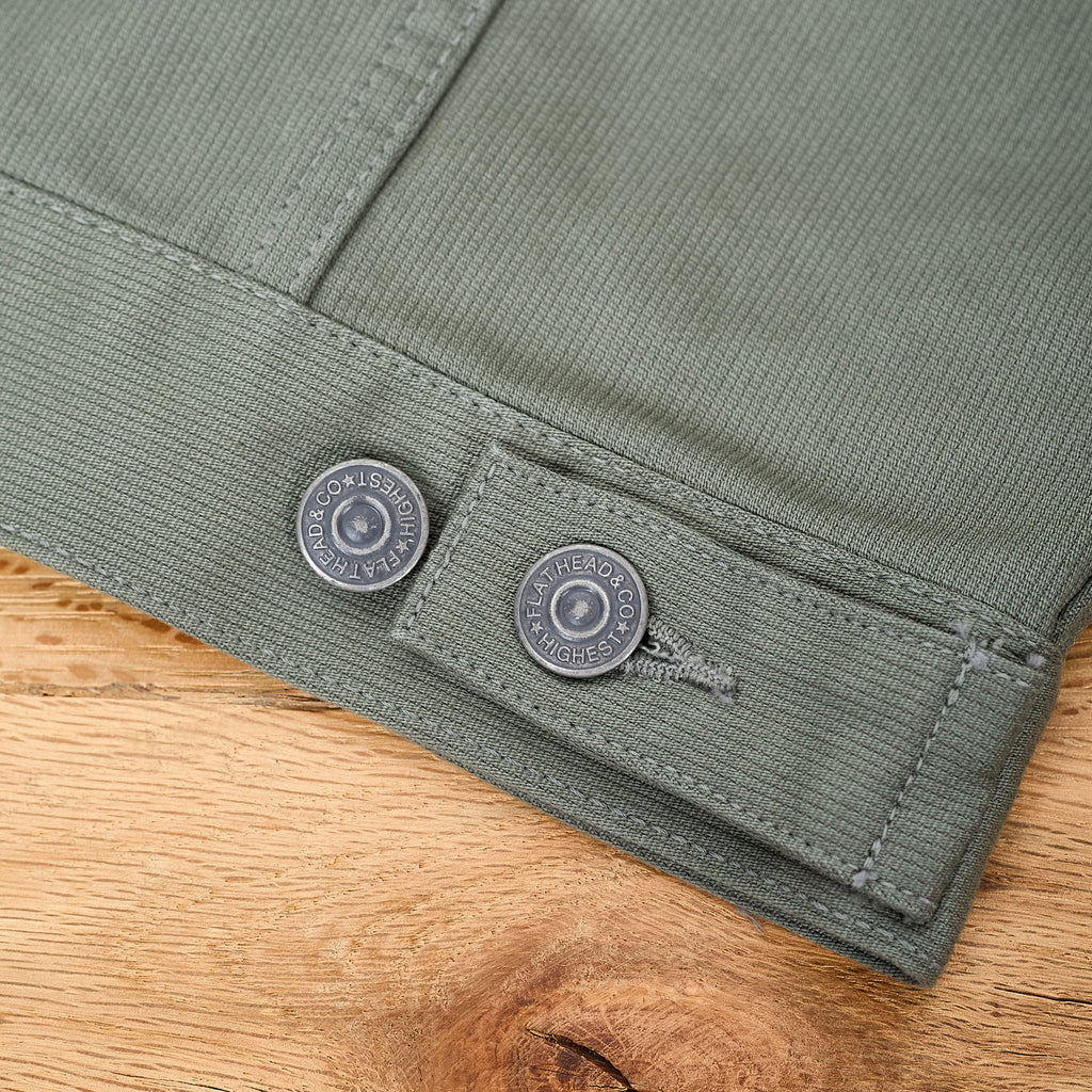 the flat head | piqué-jacke fn-oj-c016 - light olive - Bild 5