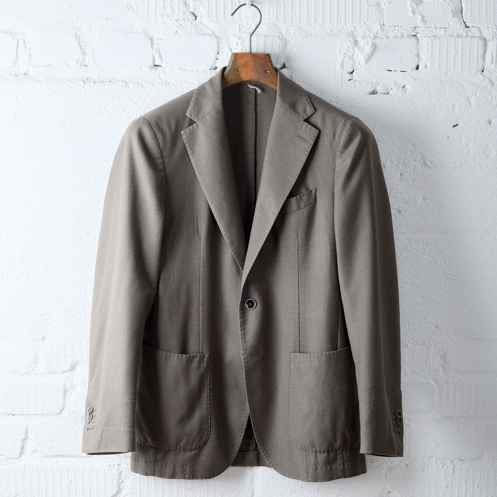 the last of the true by santaniello | wool blazer - grey