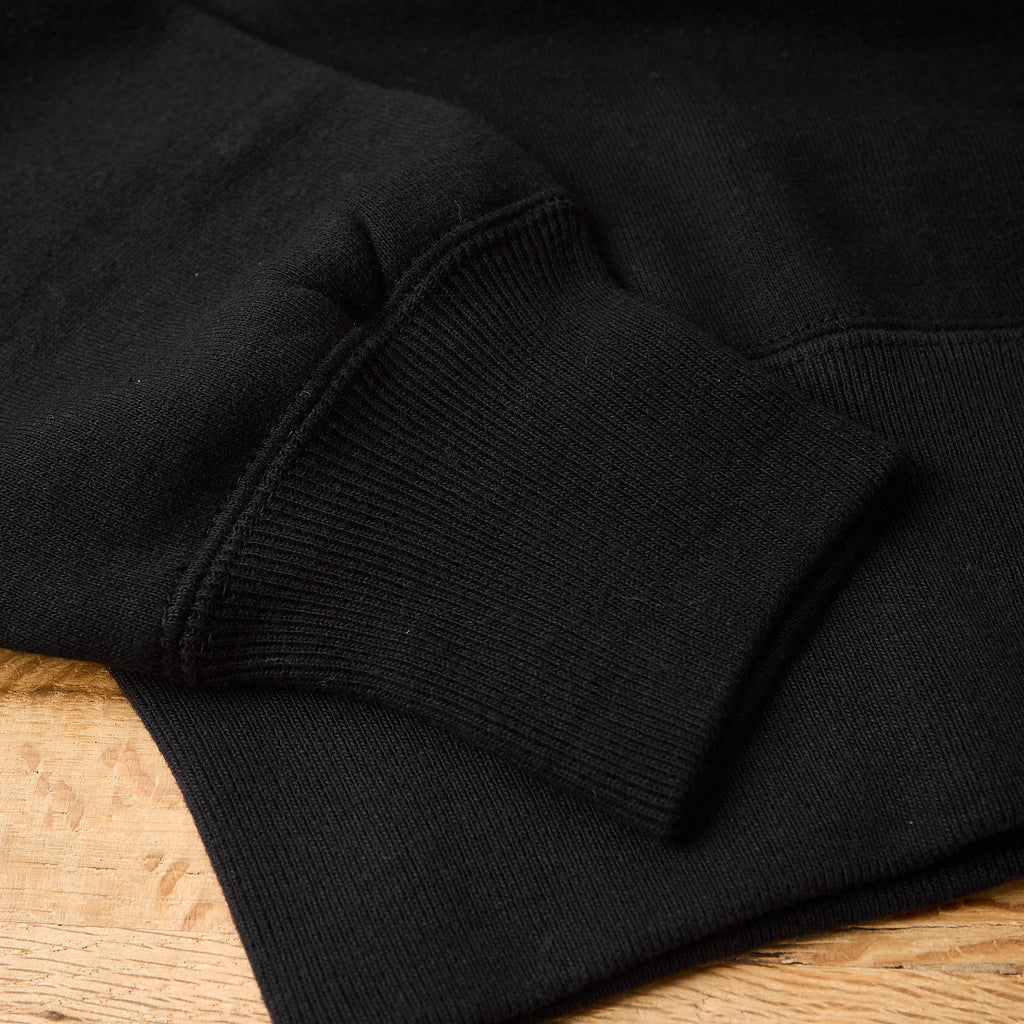 the real mccoy's | 10oz loopwheel 1/4 zip sweatshirt - black - Bild 4