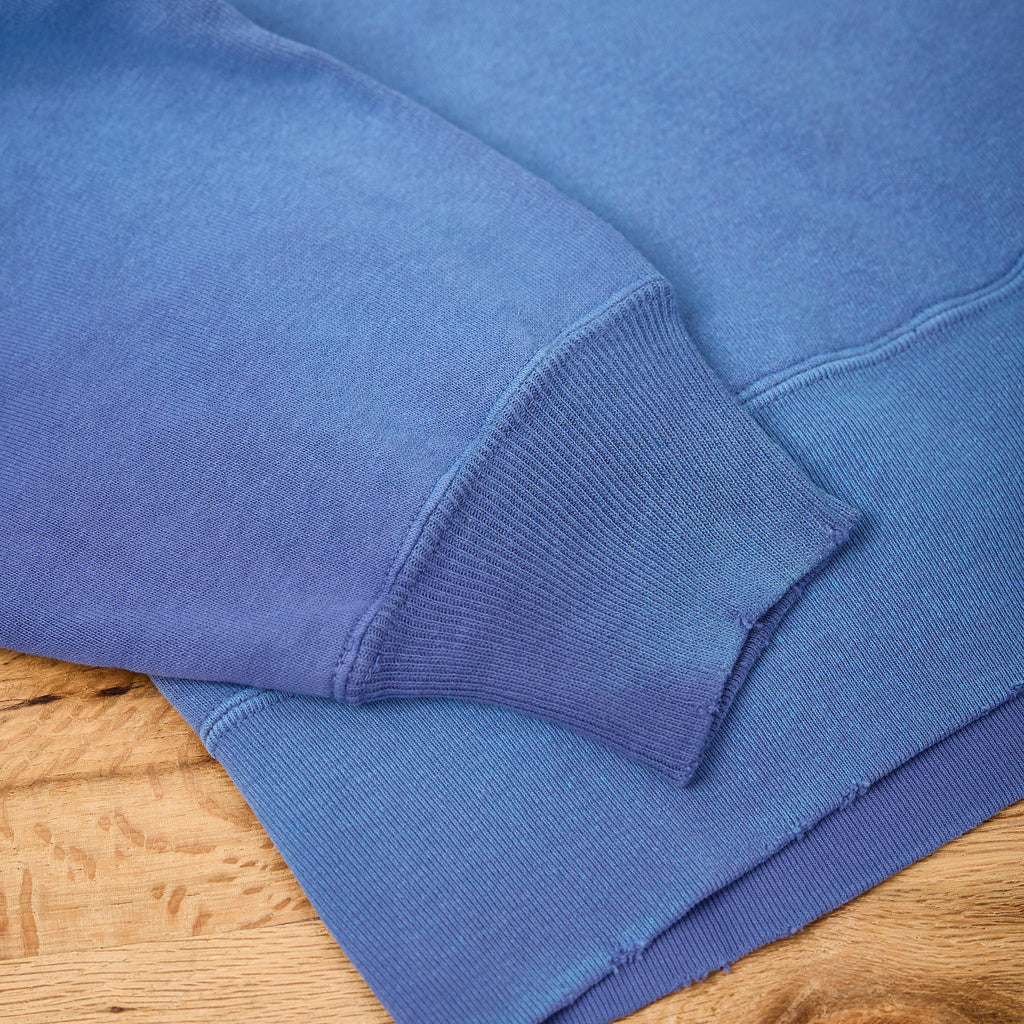 the real mccoy's | 9oz raglan hooded sweatshirt / faded mq navy - Bild 3