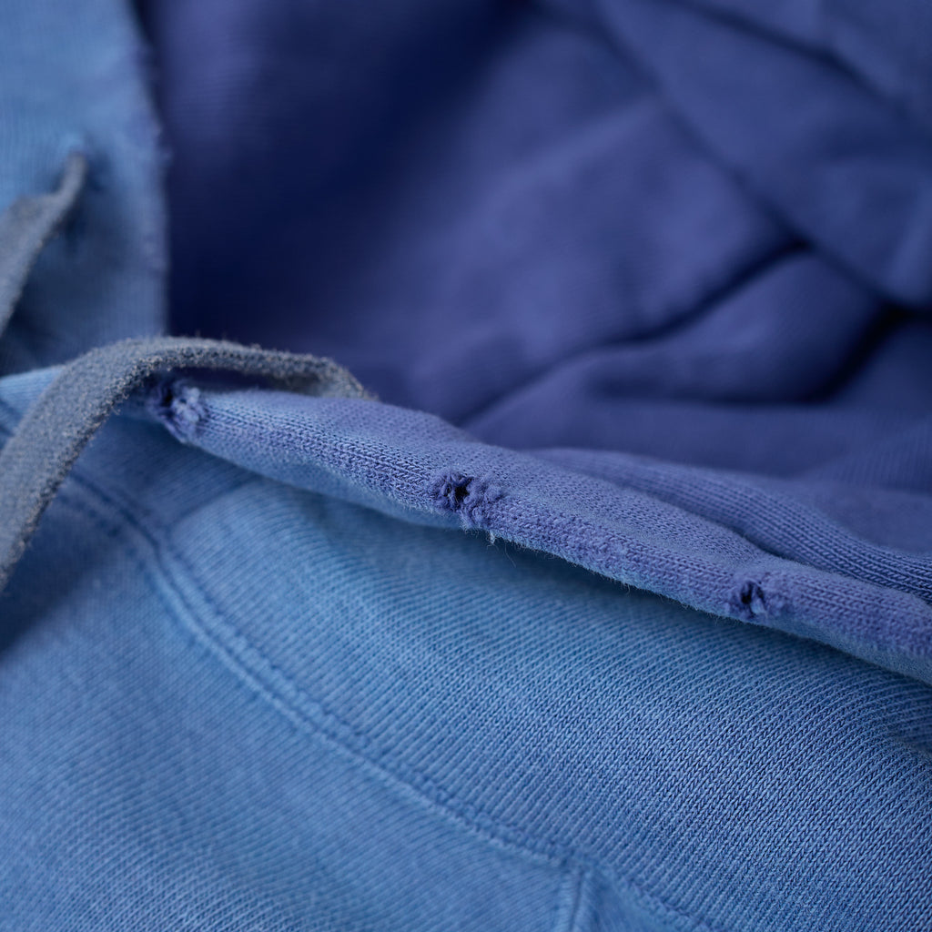 the real mccoy's | 9oz raglan hooded sweatshirt / faded mq navy - Bild 4