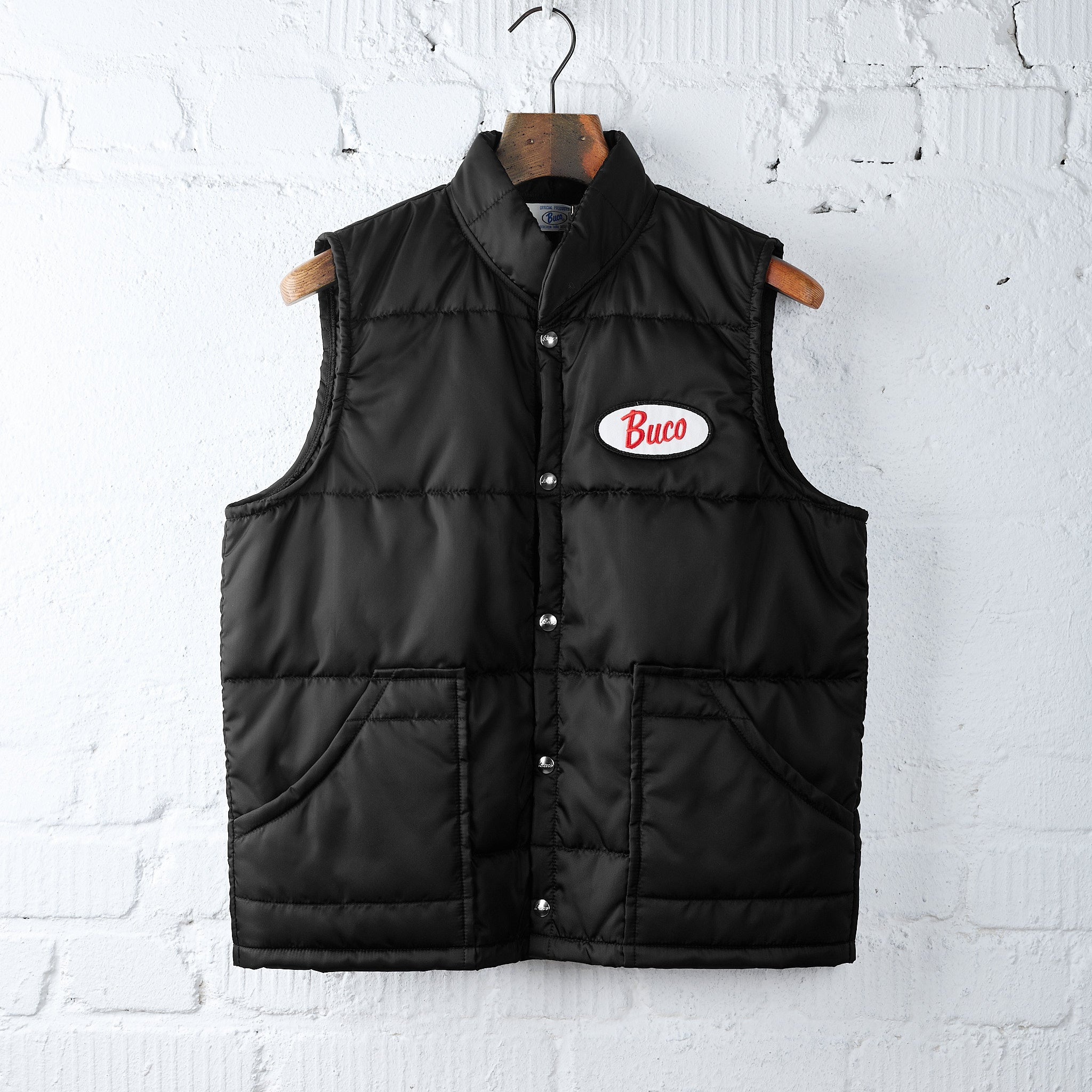 the real mccoy's | buco nylon rider's vest - black – stuf|f-official