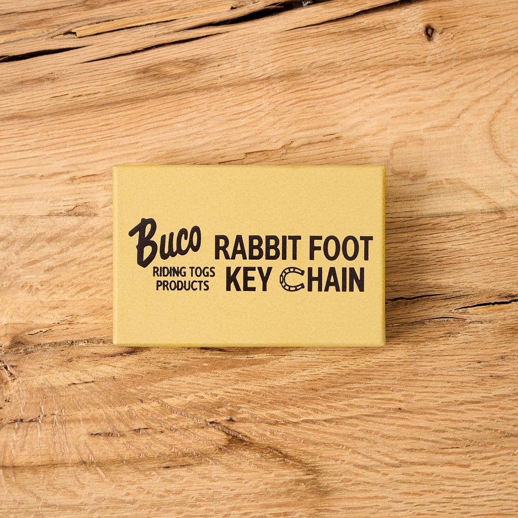 the real mccoy's | buco rabbit foot key chain - white