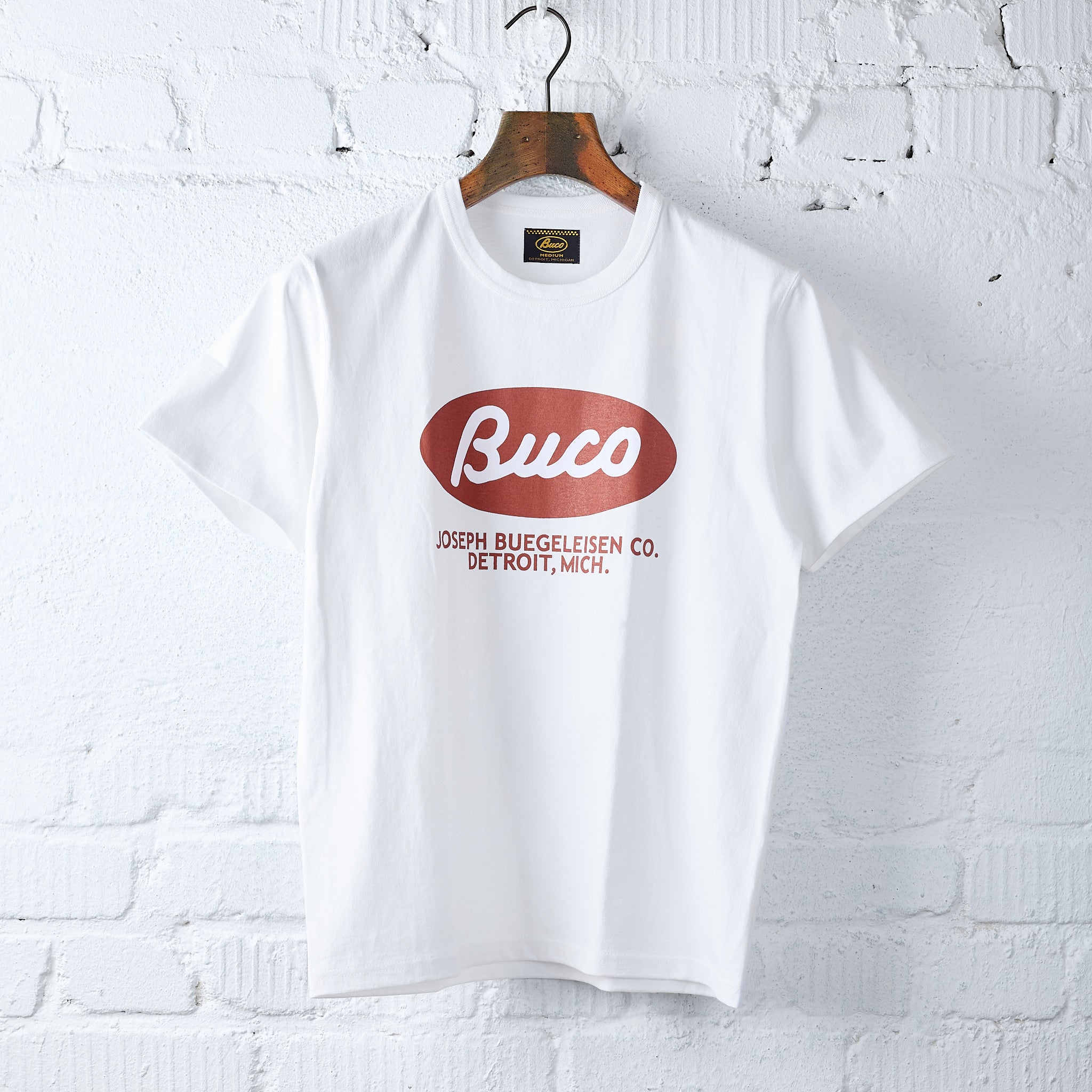 the real mccoy's | buco tee / buco oval - white – stuf|f-official