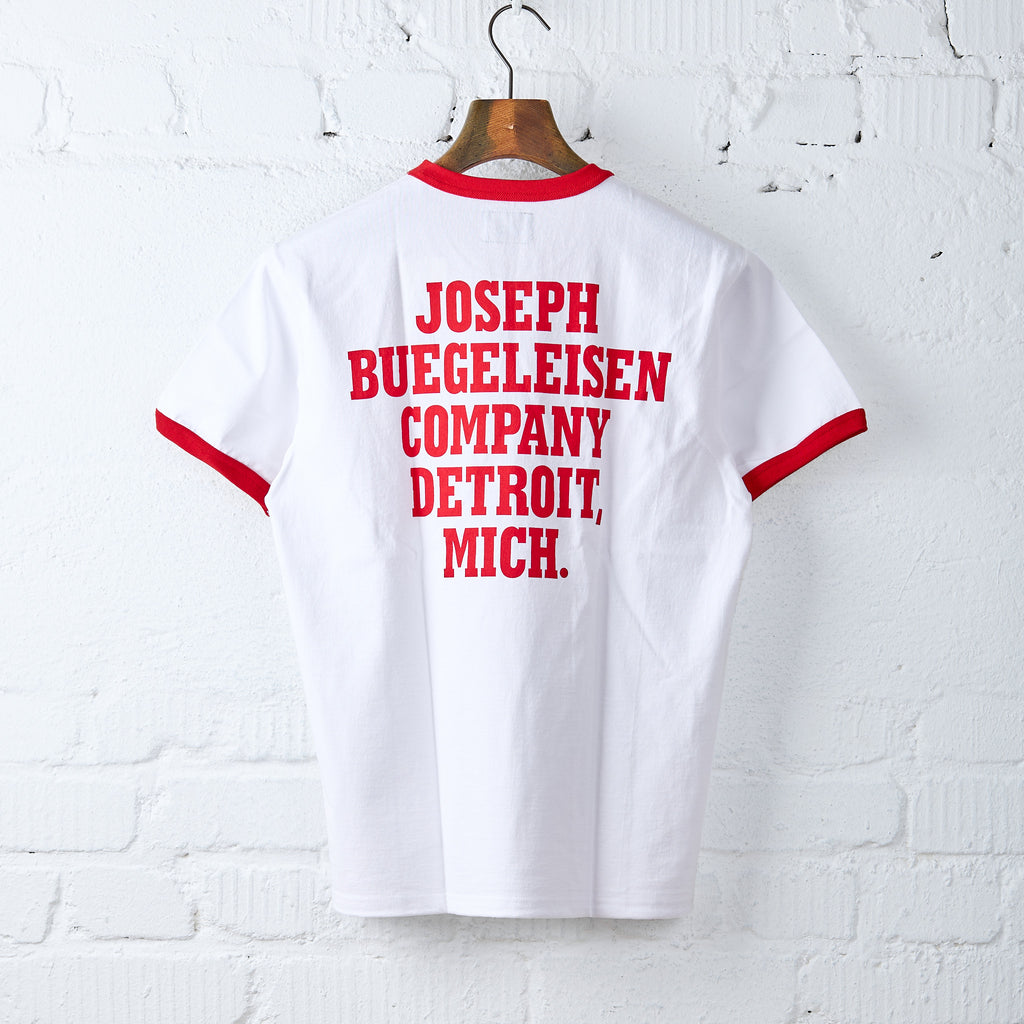 the real mccoy's | buco tee - flying wheel white/red - Bild 3