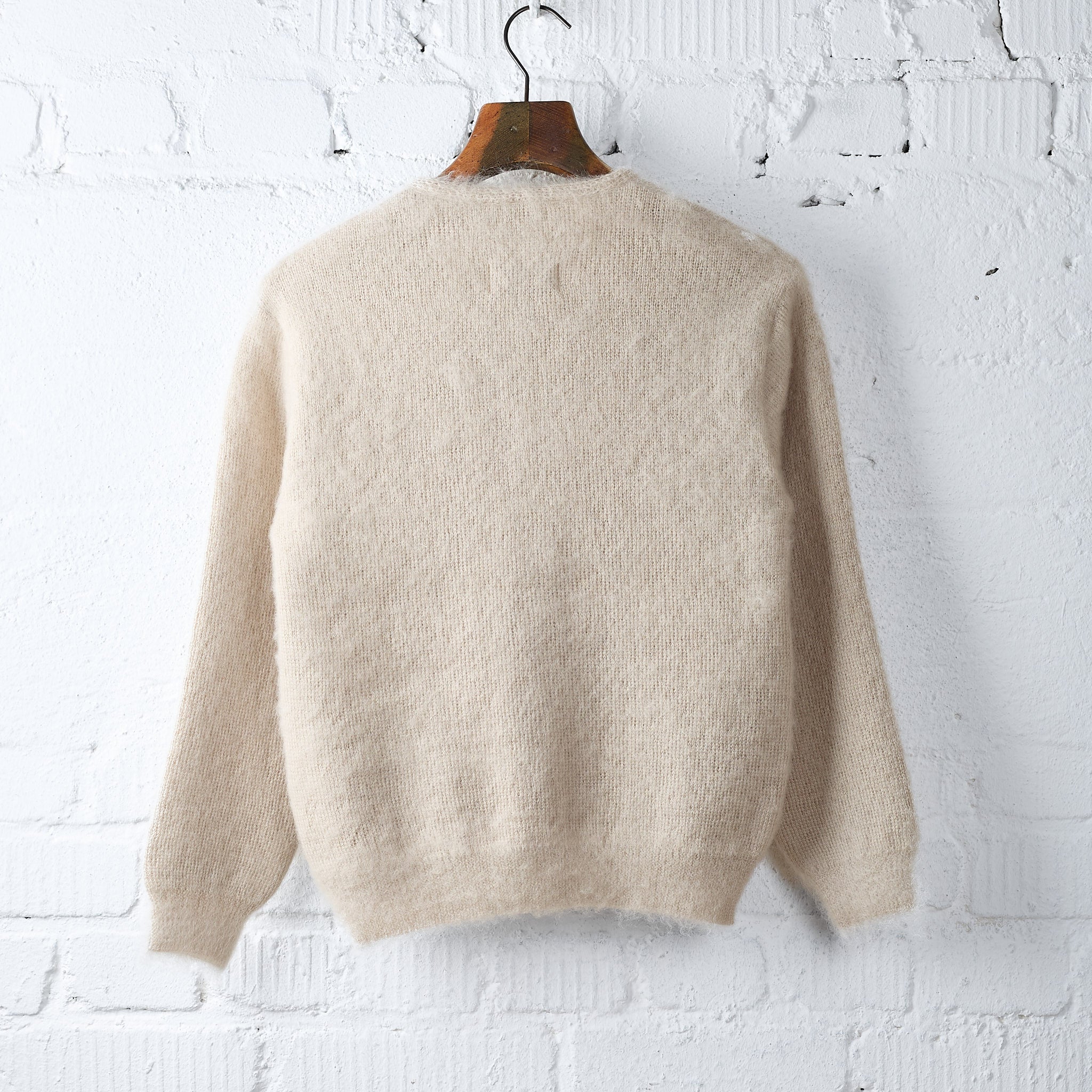 the real mccoy's | jm mohair cardigan beige – stuf|f-official