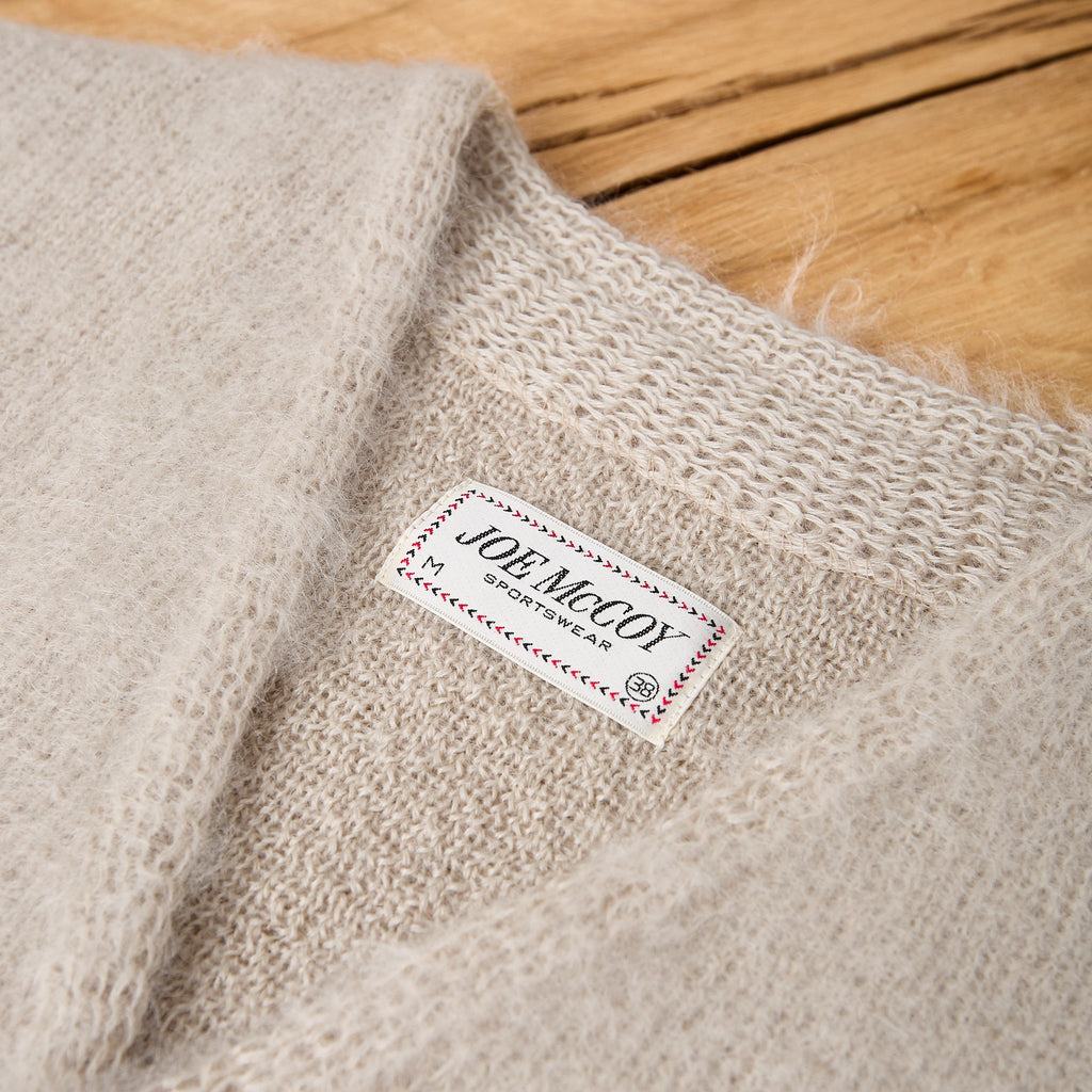 the real mccoy's | jm mohair cardigan beige - Bild 3