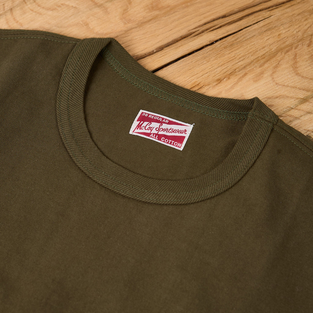 the real mccoy's | joe mccoy pocket tee olive - Bild 3