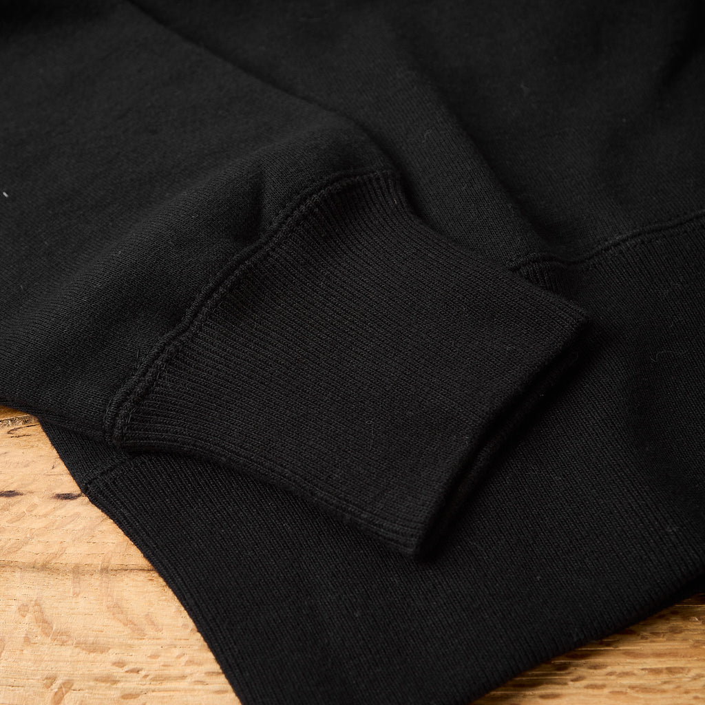 the real mccoy's | loopwheel crewneck sweatshirt - black - Bild 4