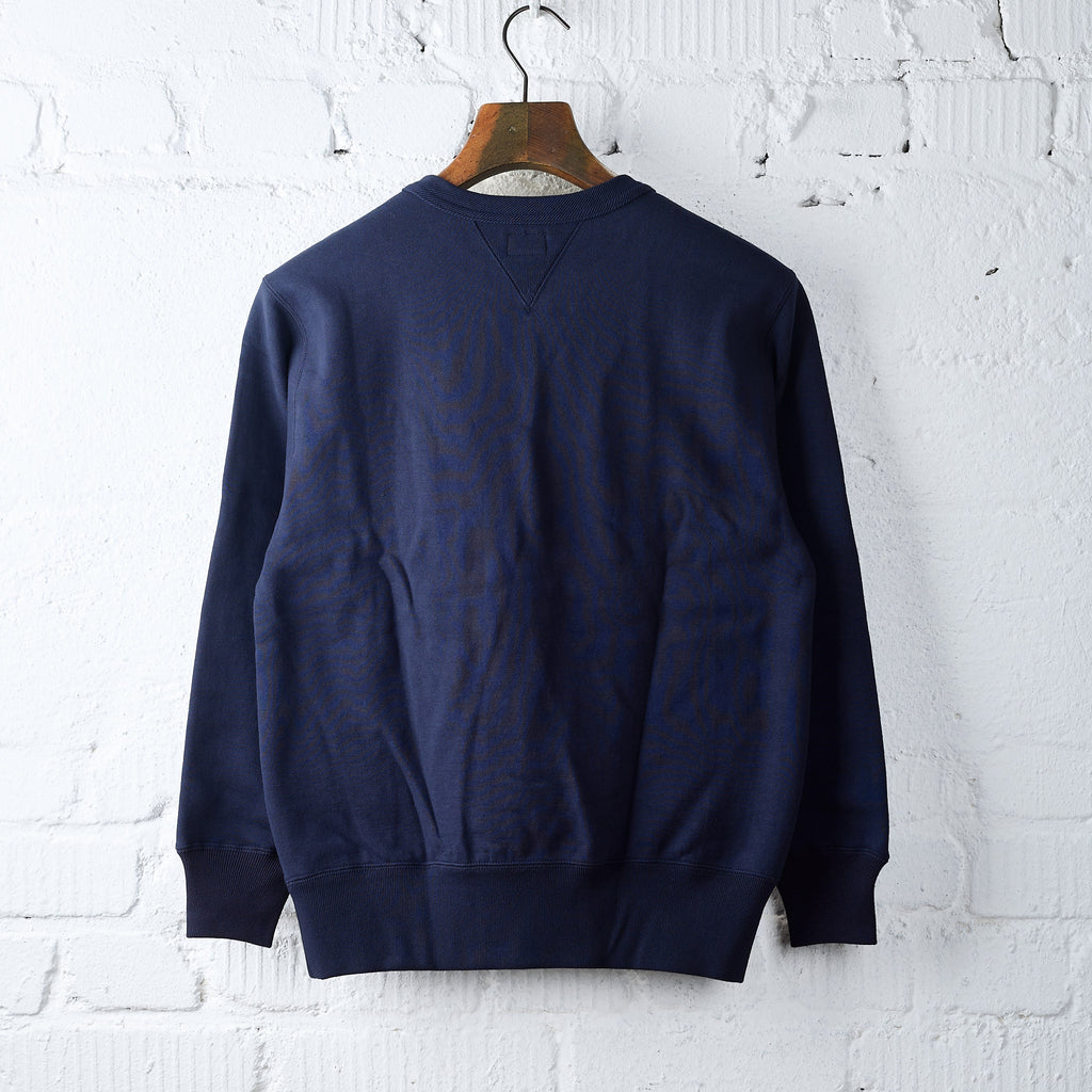 the real mccoy's | loopwheel crewneck sweatshirt - navy - Bild 2