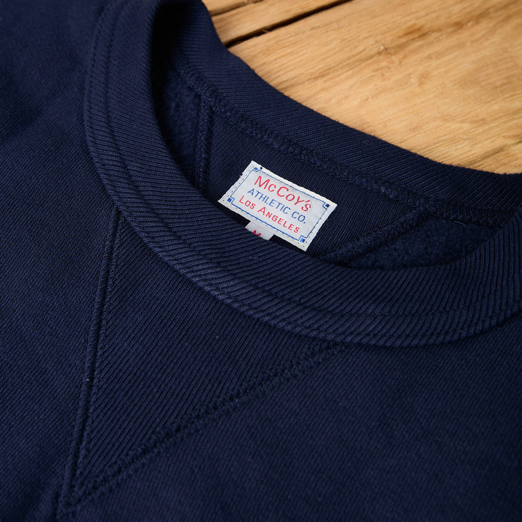 the real mccoy's | loopwheel crewneck sweatshirt - navy - Bild 3