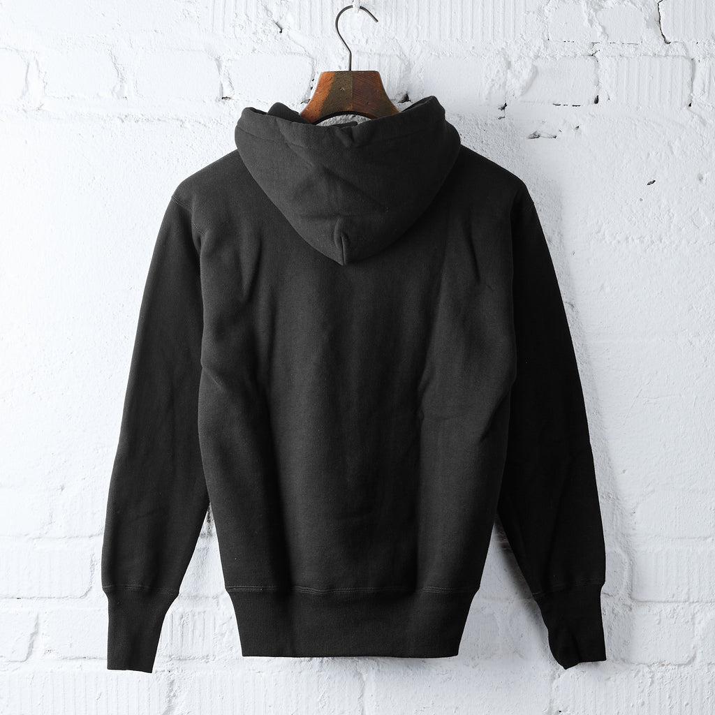 the real mccoy's | loopwheel hooded sweatshirt - black - Bild 2