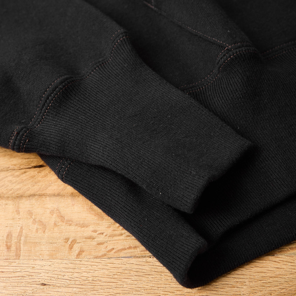 the real mccoy's | loopwheel hooded sweatshirt - black - Bild 3