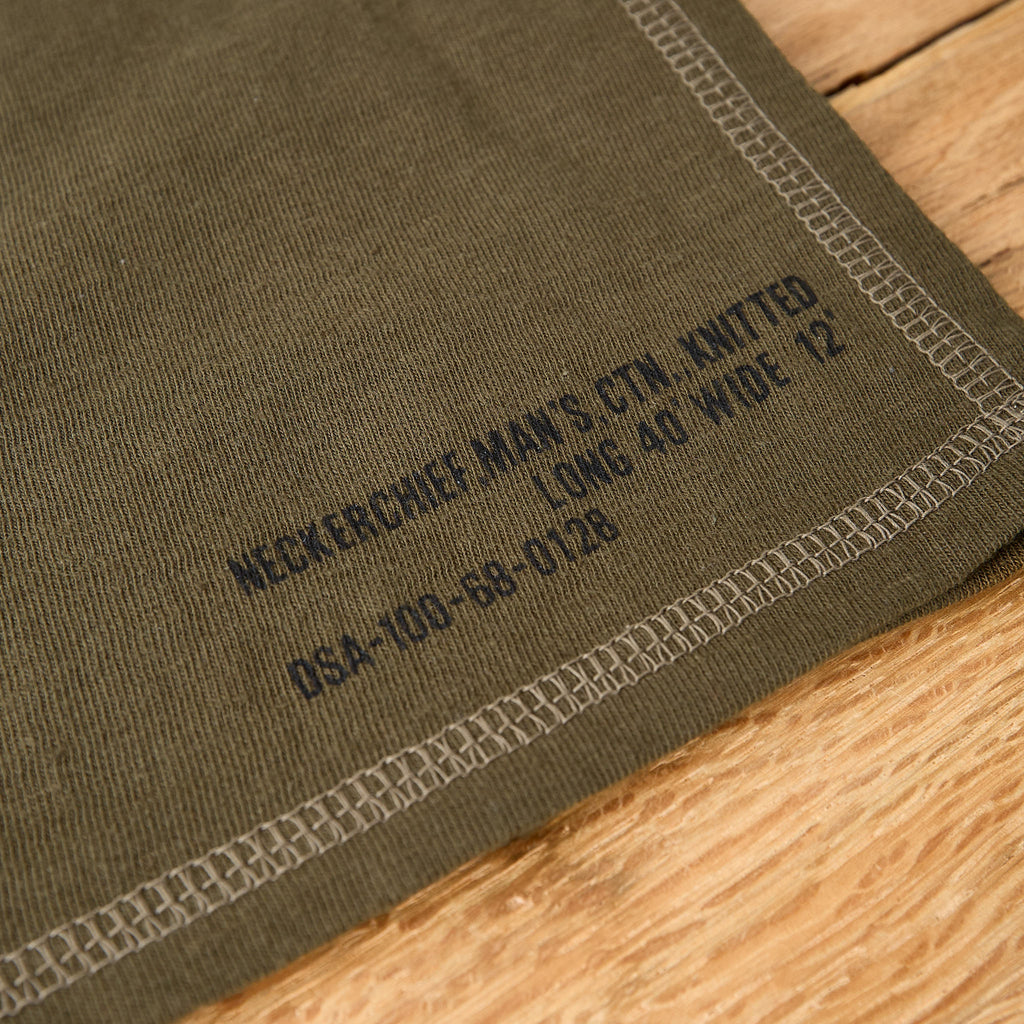 the real mccoy's | ma25007 knitted neckerchief - olive - Bild 3