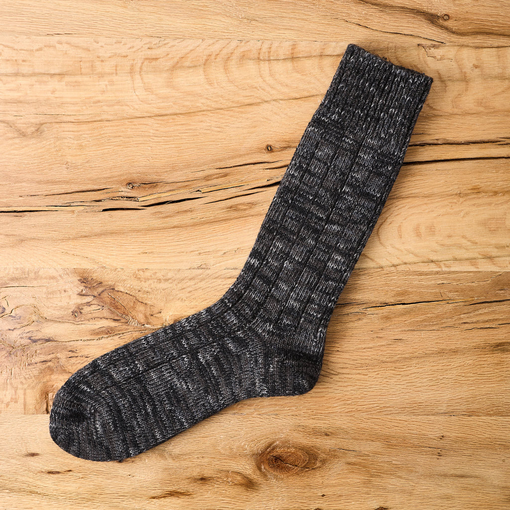 the real mccoy's | wool blend outdoor 'camp' socks - charcoal - Bild 2