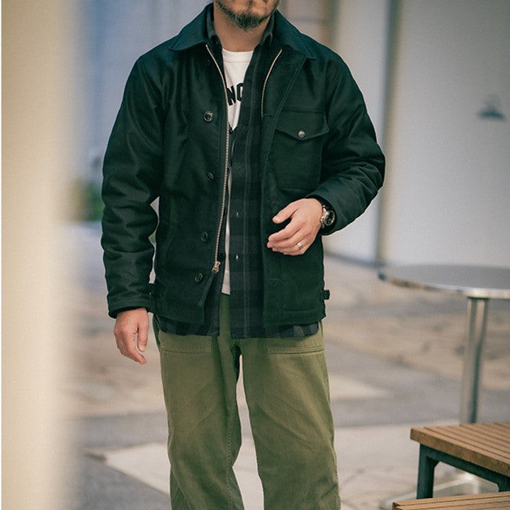 the real mccoy's | buco civilian collared deck jacket black - Bild 2