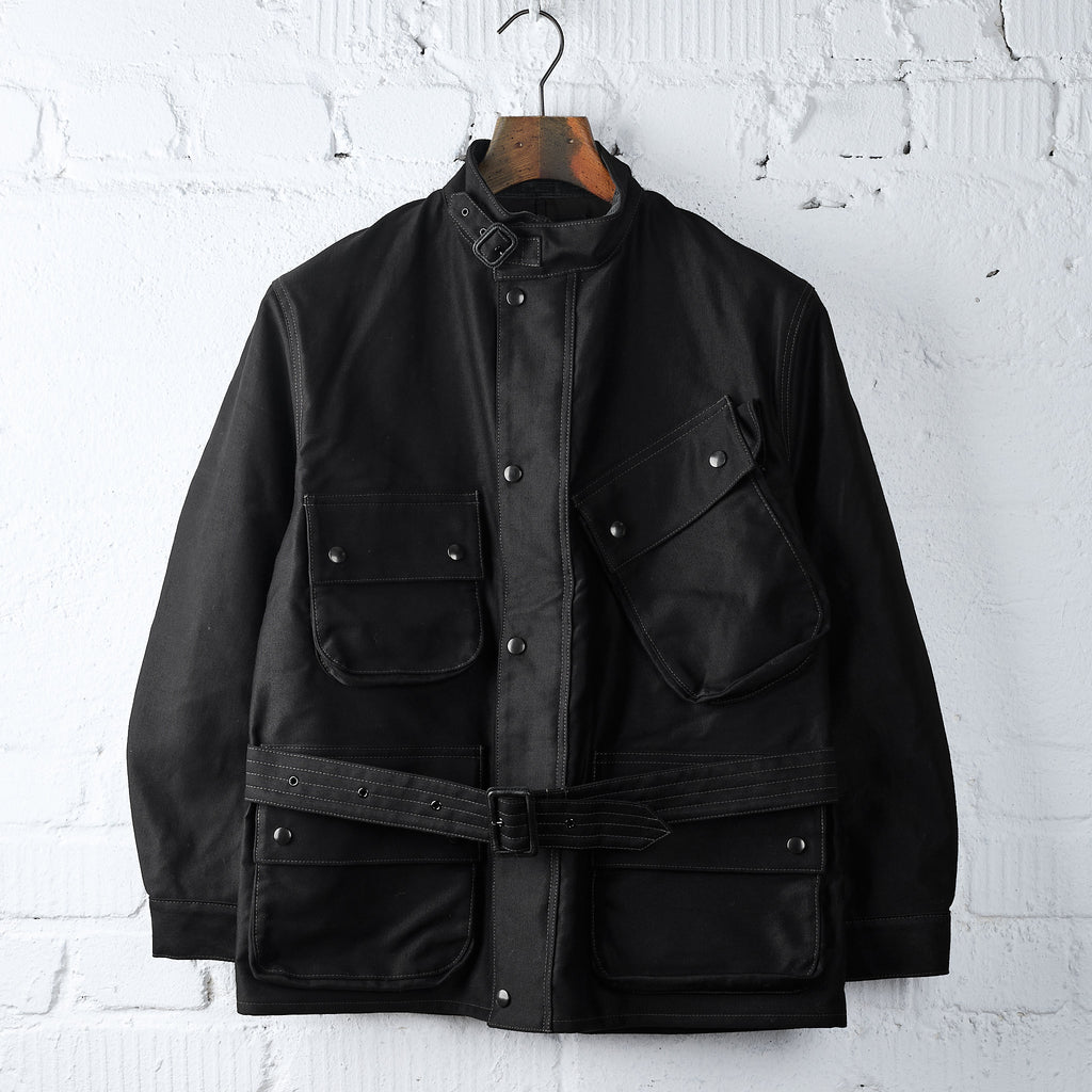 the real mccoy's | joe mccoy heavy cotton enduro racing jacket - black