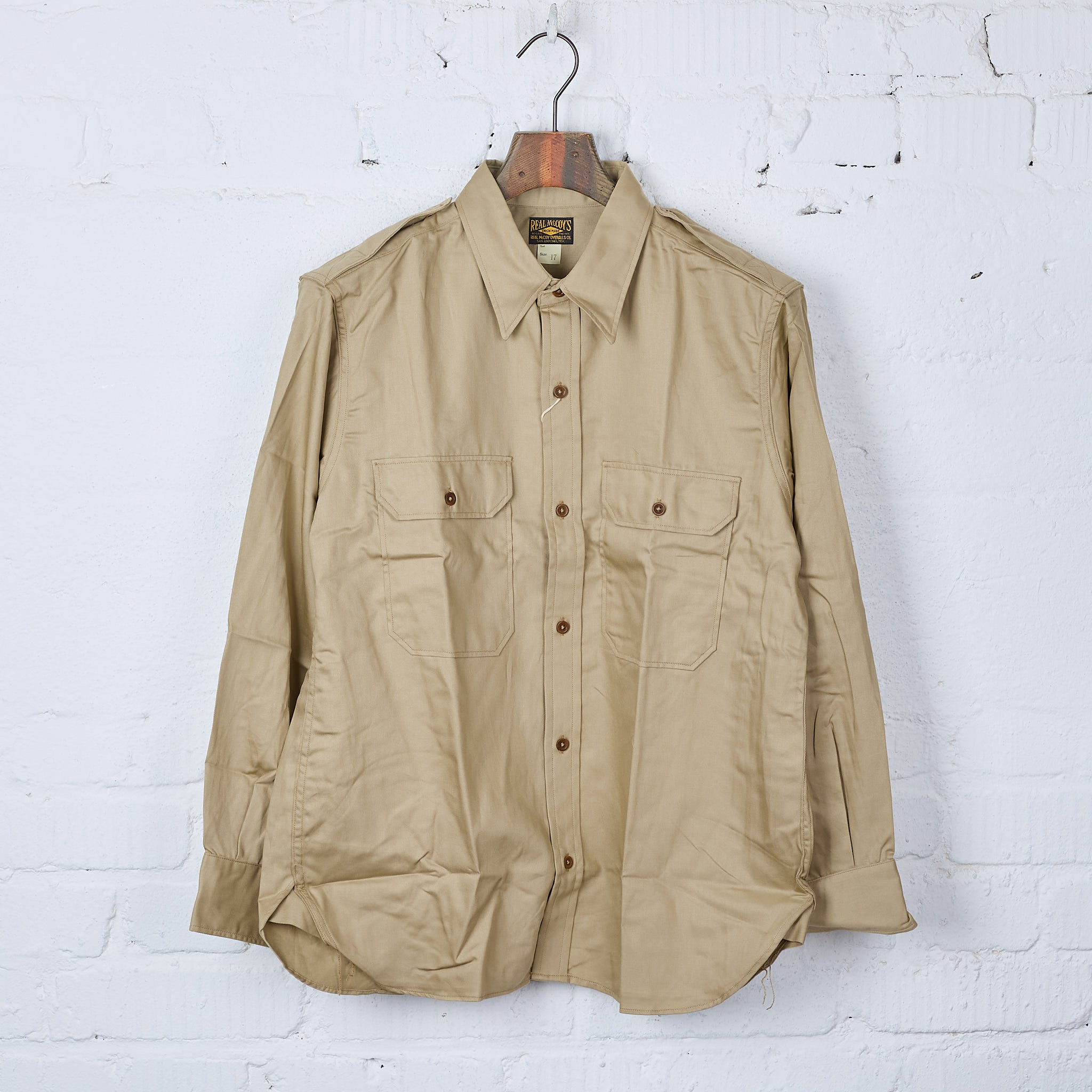 the real mccoy's | khaki shirt l/s (modify) – stuf|f-official