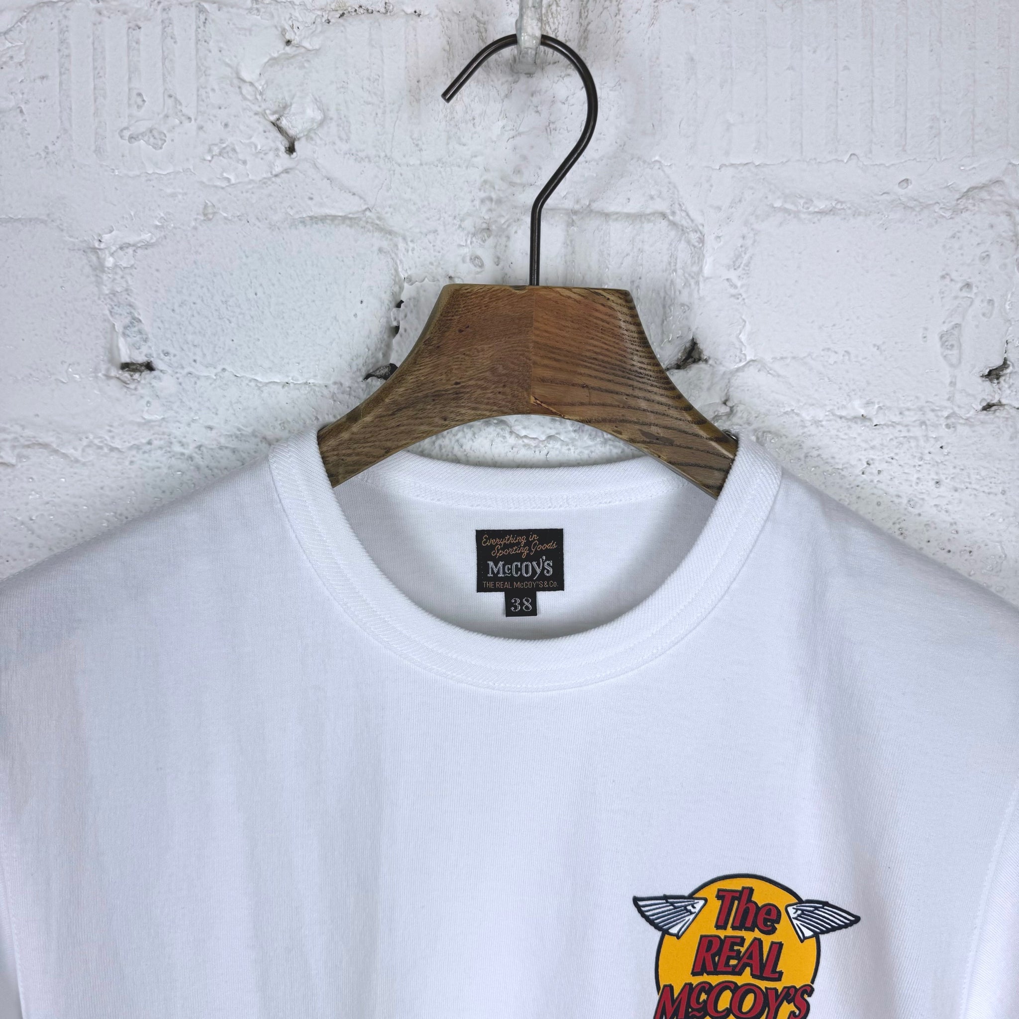 the real mccoy's | the real mccoy's logo tee s/s white – stuf|f