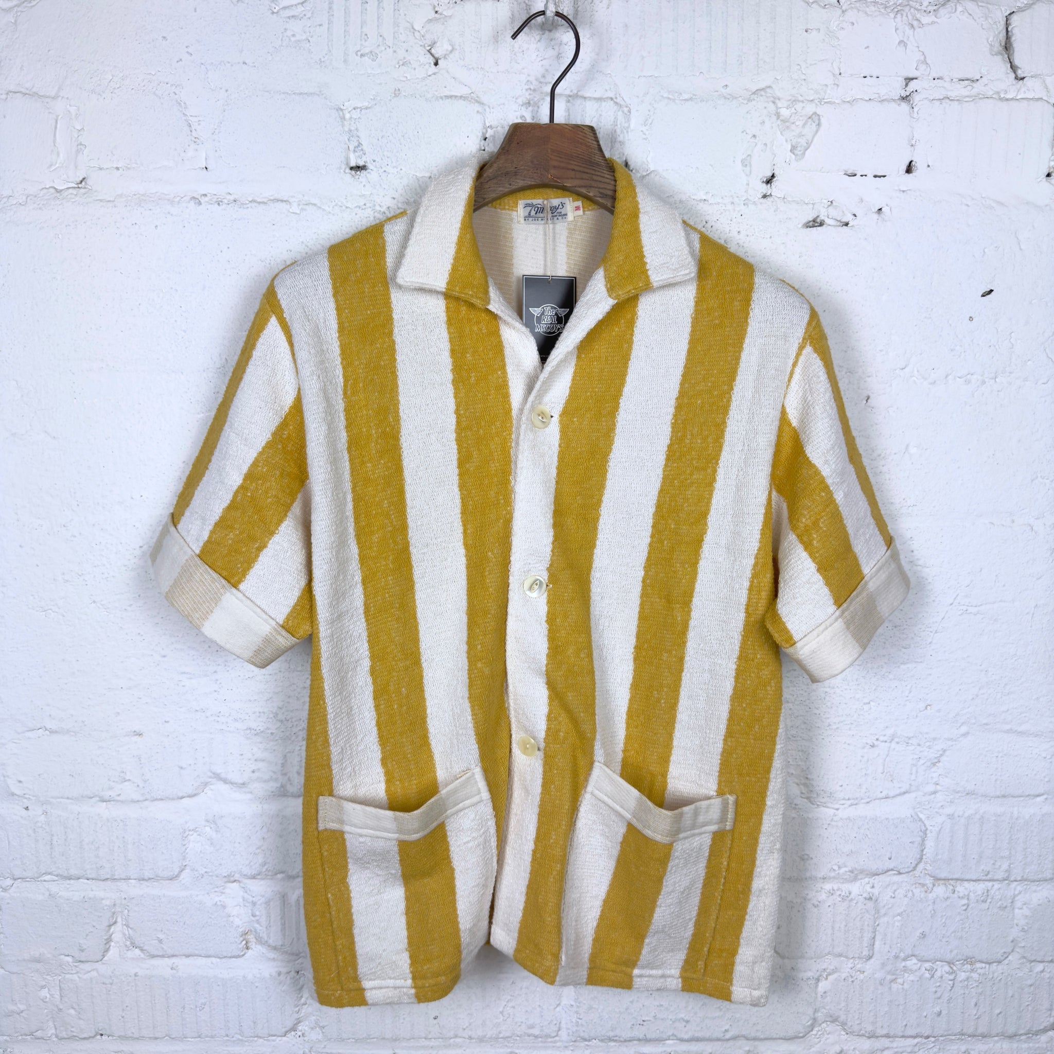 Yellow beach shirt sales