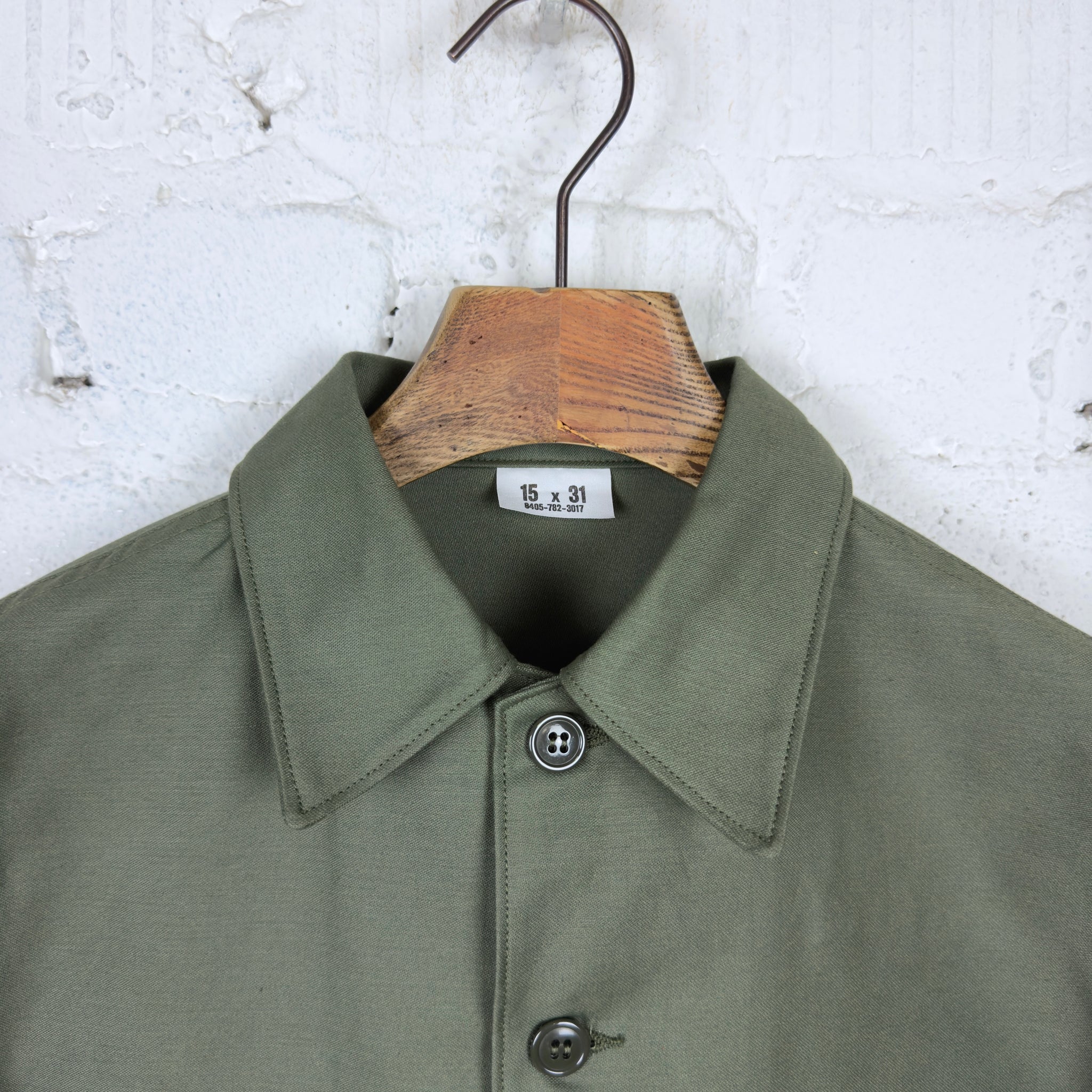 the real mccoy's | shirt, man's, cotton sateen, og-107