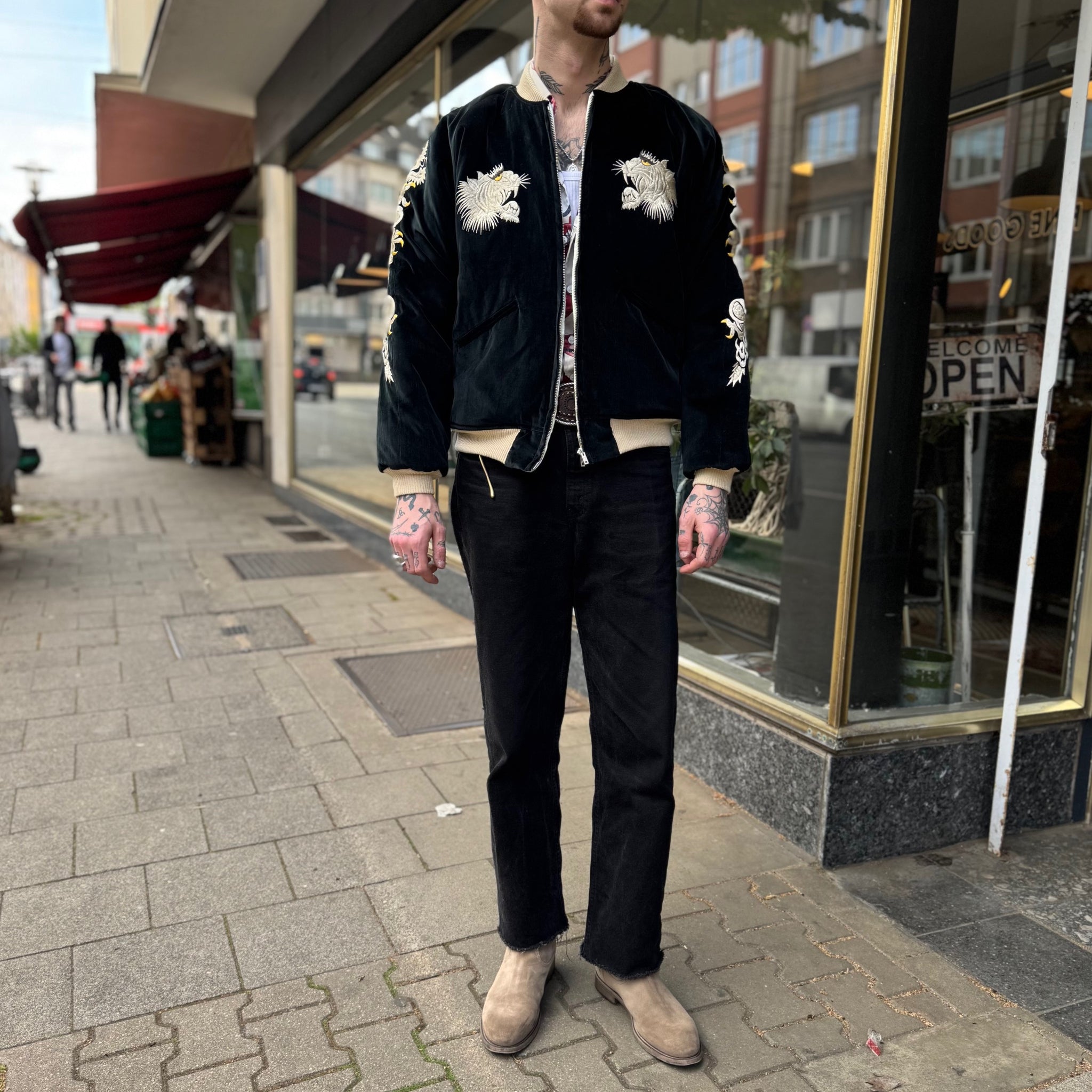 the real mccoy's | souvenir suka jacket / tiger and eagle – stuf|f