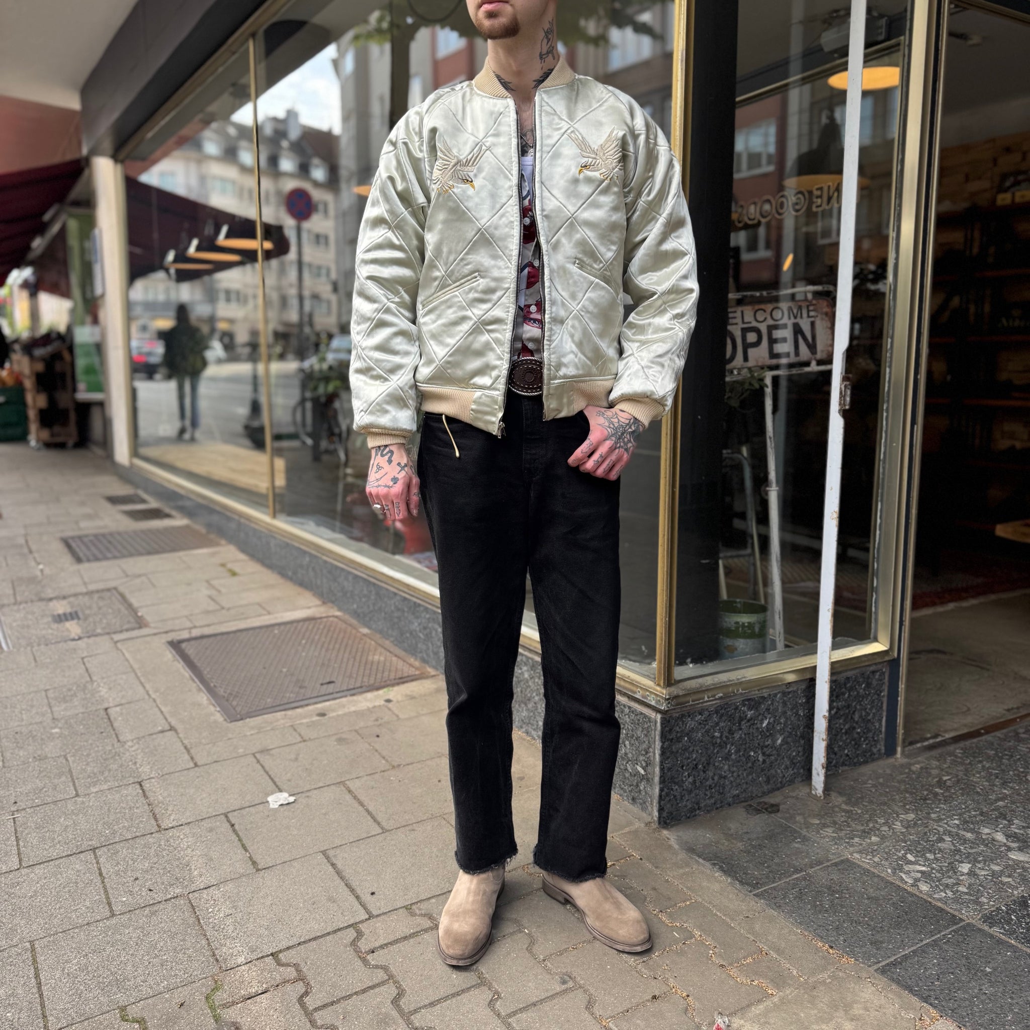 the real mccoy's | souvenir suka jacket / tiger and eagle – stuf|f