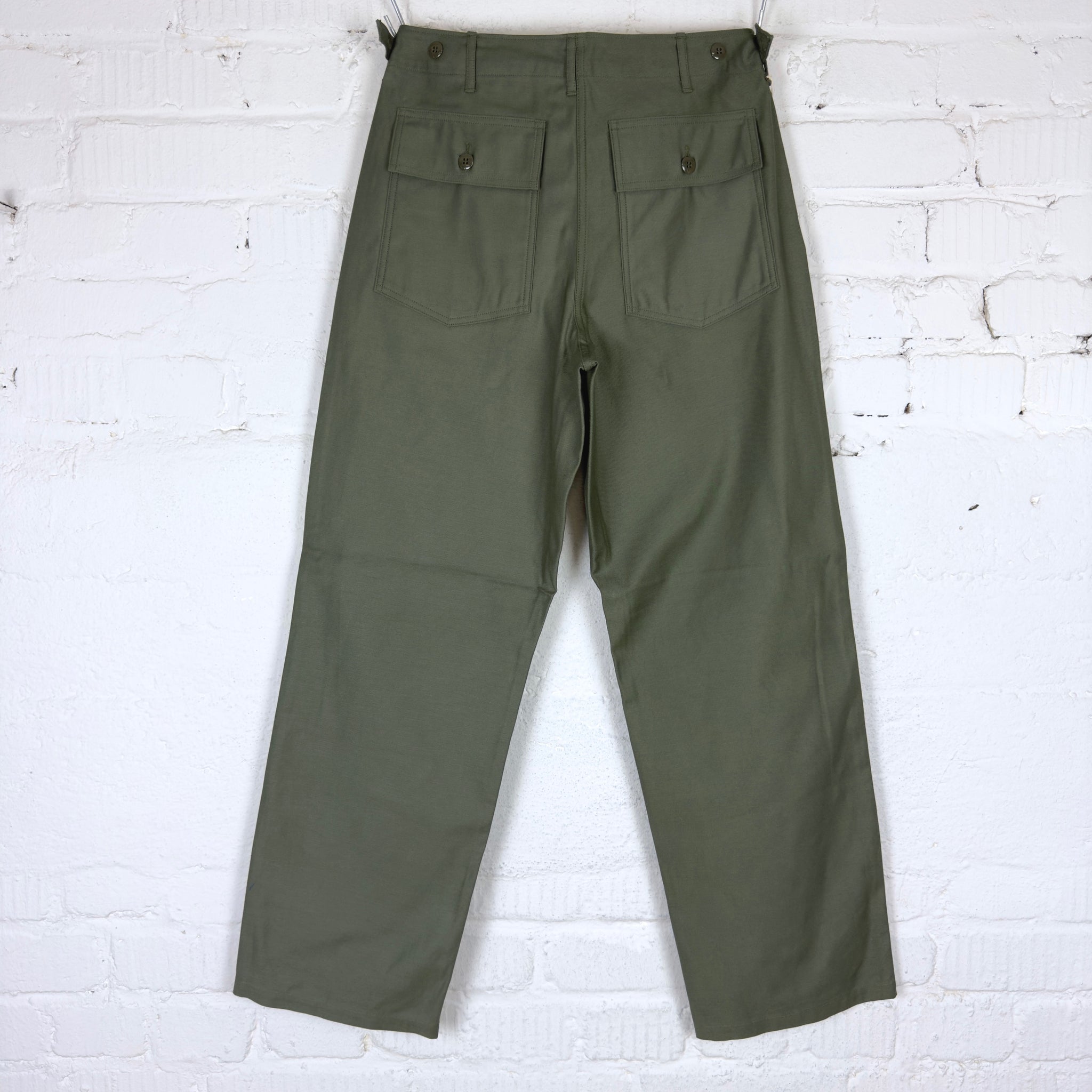 ザ リアルマッコイズ TROUSERS MEN'S COTTON SATEEN THE REAL McCOY'S Trousers, Men's Cotton Sateen Olive