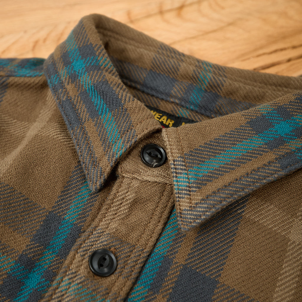 ues | 502551 extra heavy flannel shirt beige - Bild 4