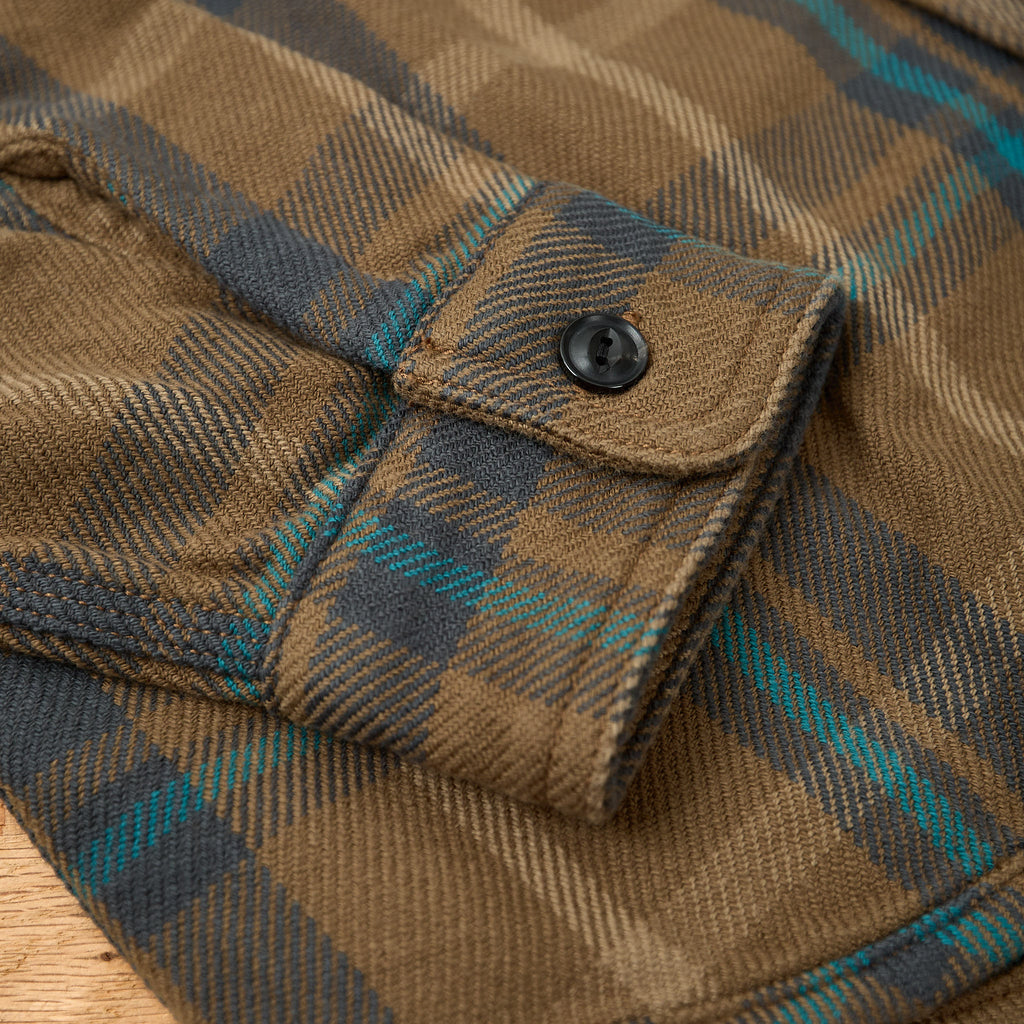 ues | 502551 extra heavy flannel shirt beige - Bild 5