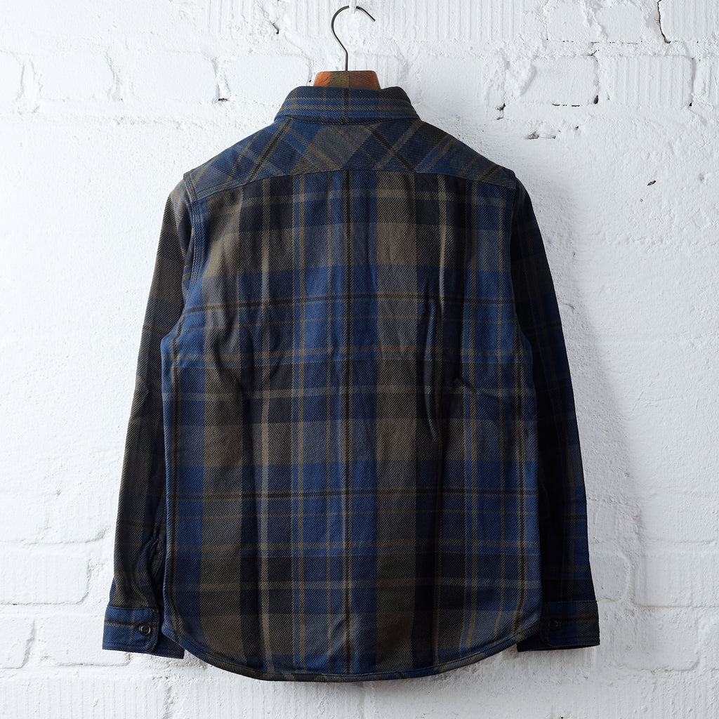 ues | 502552 extra heavy flannel shirt navy - Bild 3