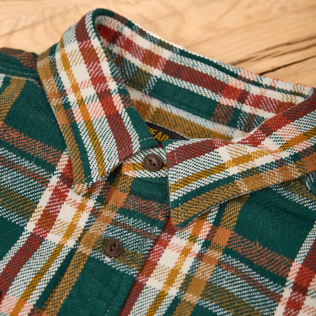 ues | 502553 heavy flannel shirt green - Bild 3