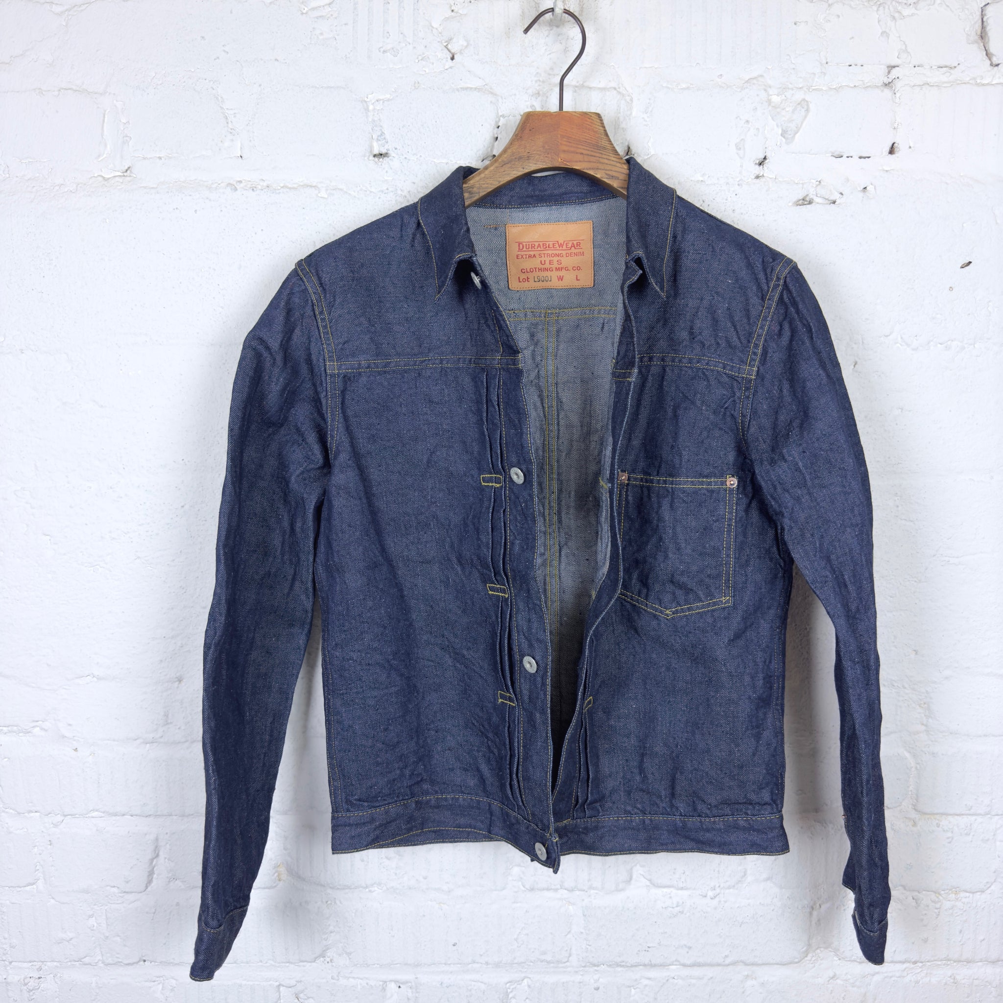 お歳暮 2025 ues-l900j-linen-denim-jacket- ジャケット・アウター