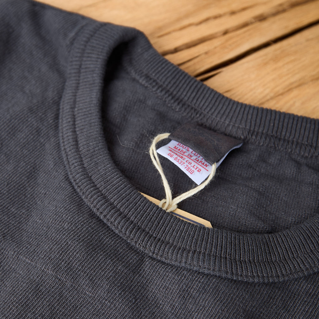 ues | no. 8. slub nep t-shirt - steel gray - Bild 3